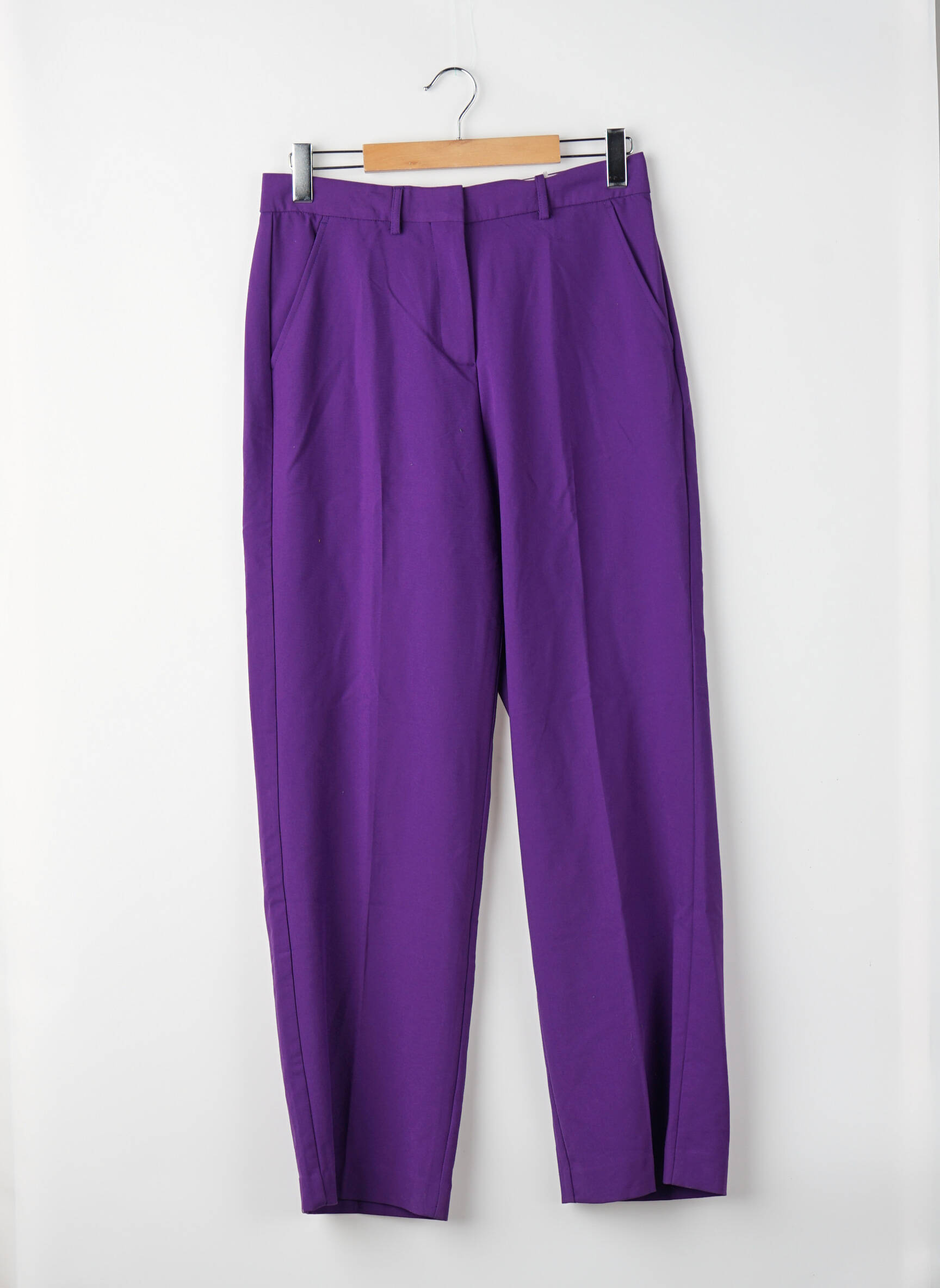Pantalon drept croială dreaptă violet JJXX femeie