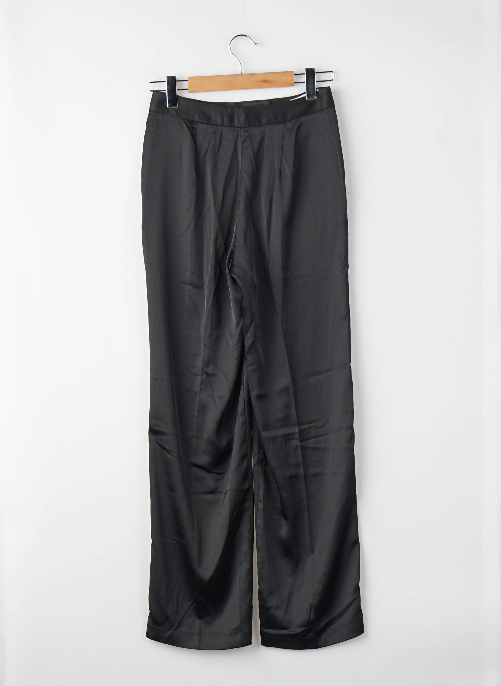 Pantalon drept talie înaltă talie înaltă negru JJXX femeie