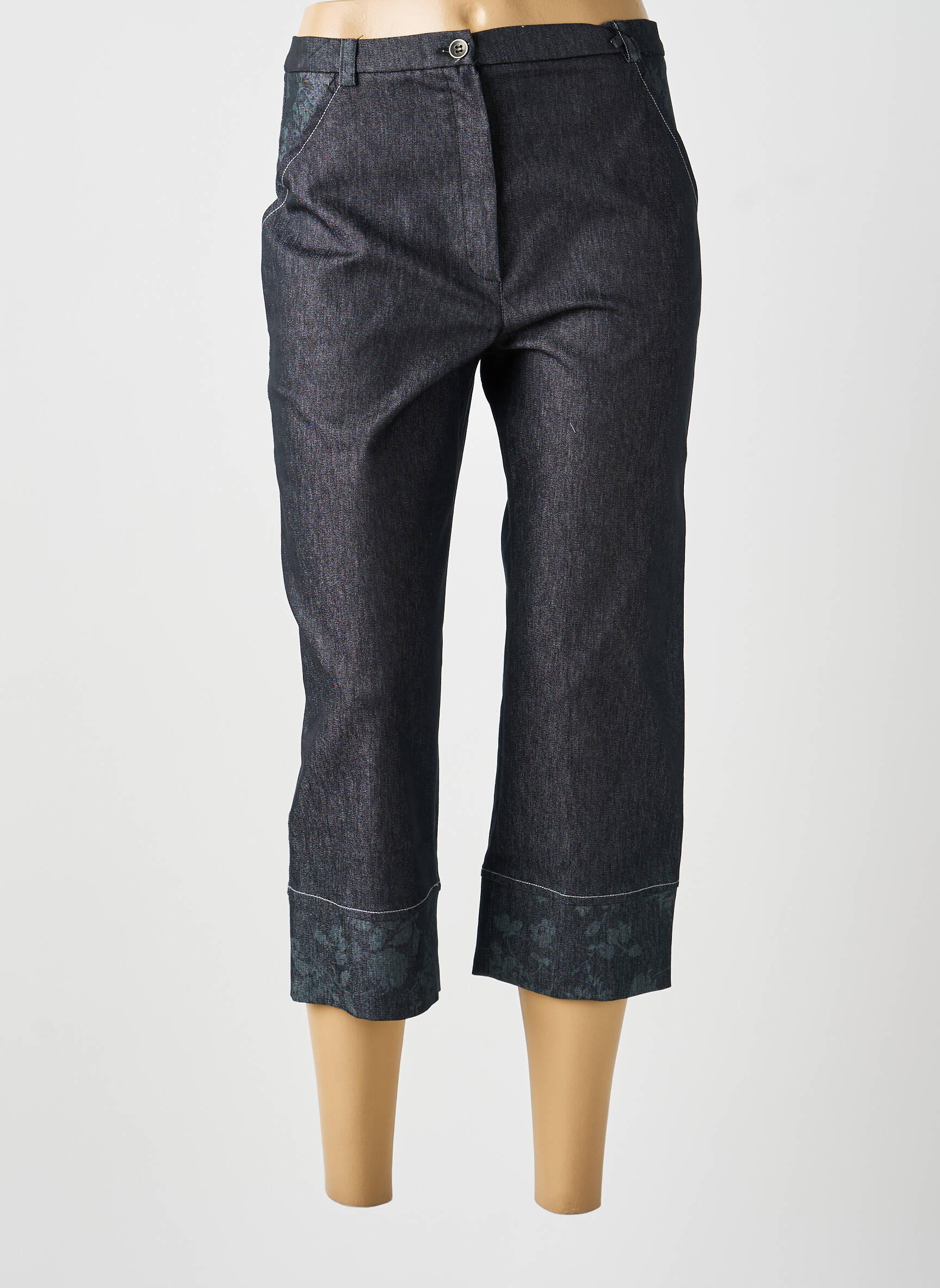 Pantalon 7/8 negru MULTIPLES femeie