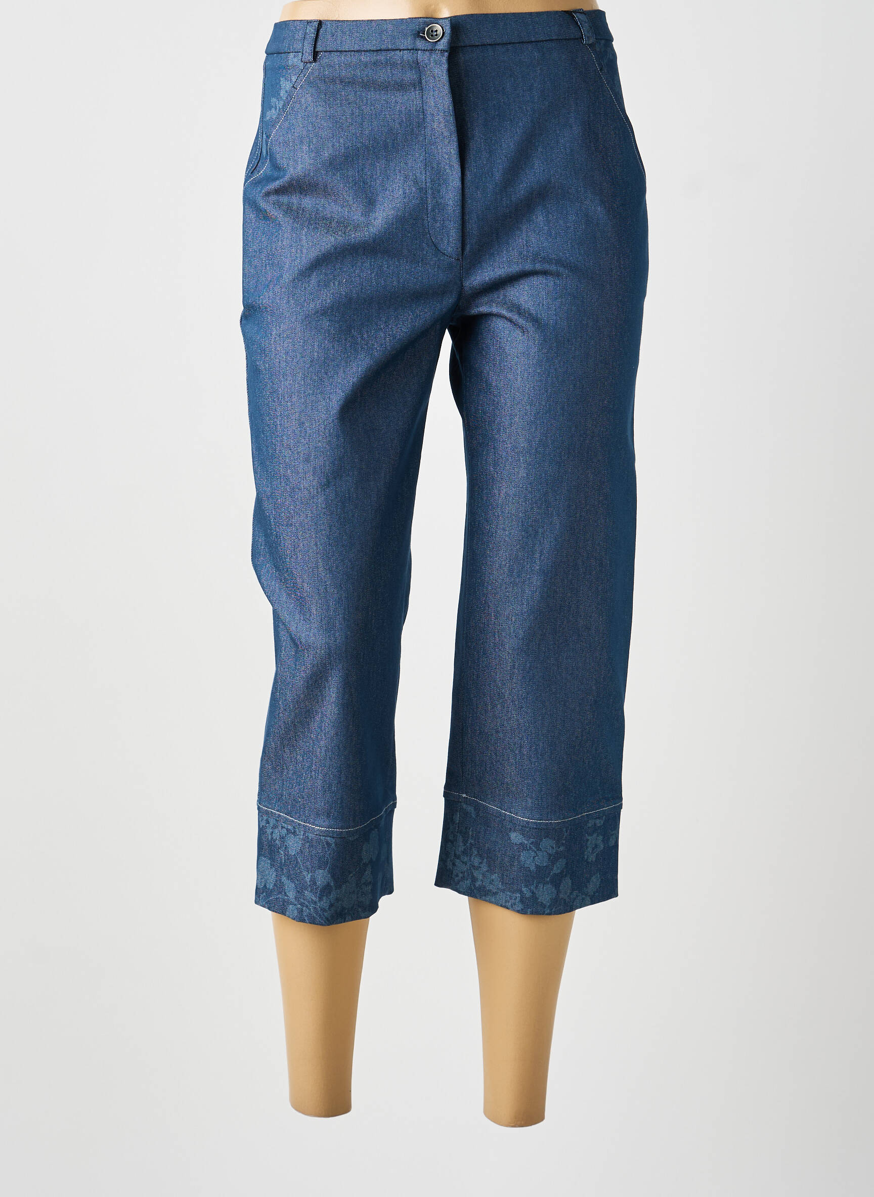 Pantalon 7/8 albastru MULTIPLES femeie