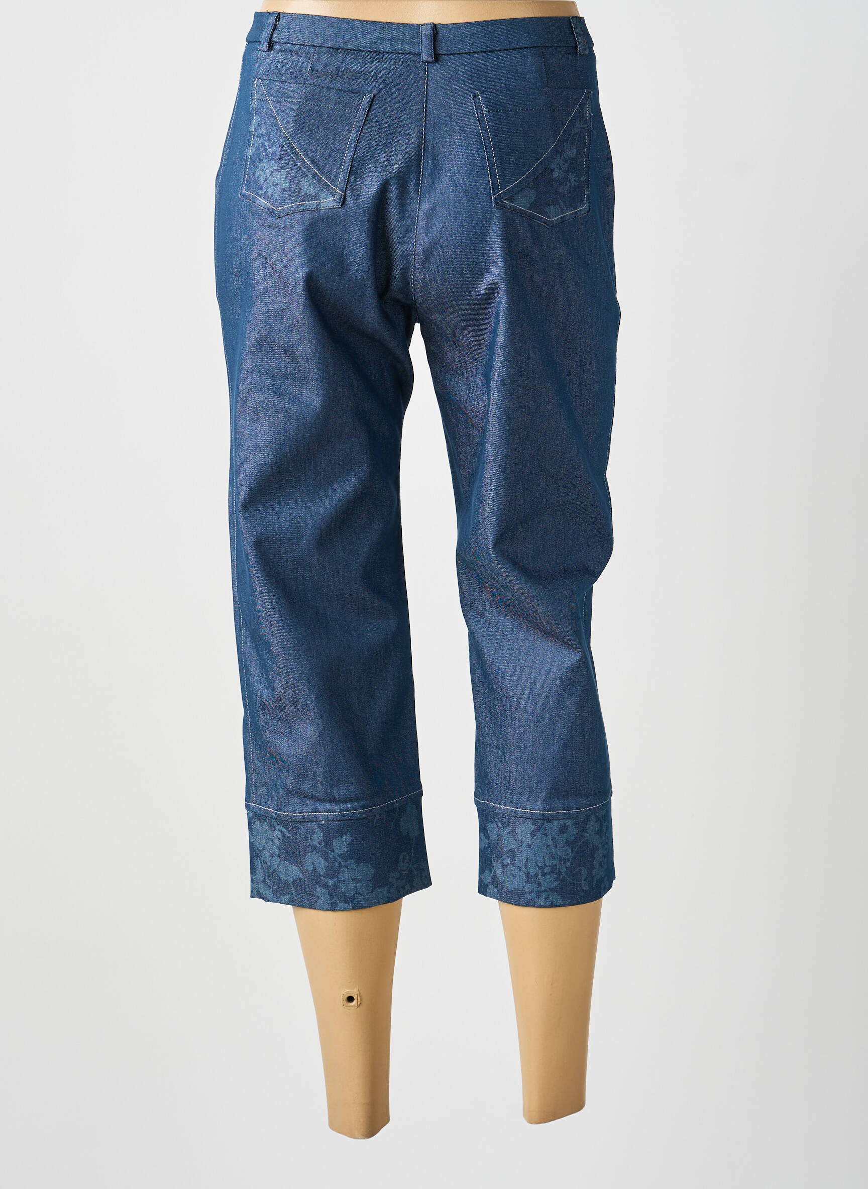 Pantalon 7/8 albastru MULTIPLES femeie
