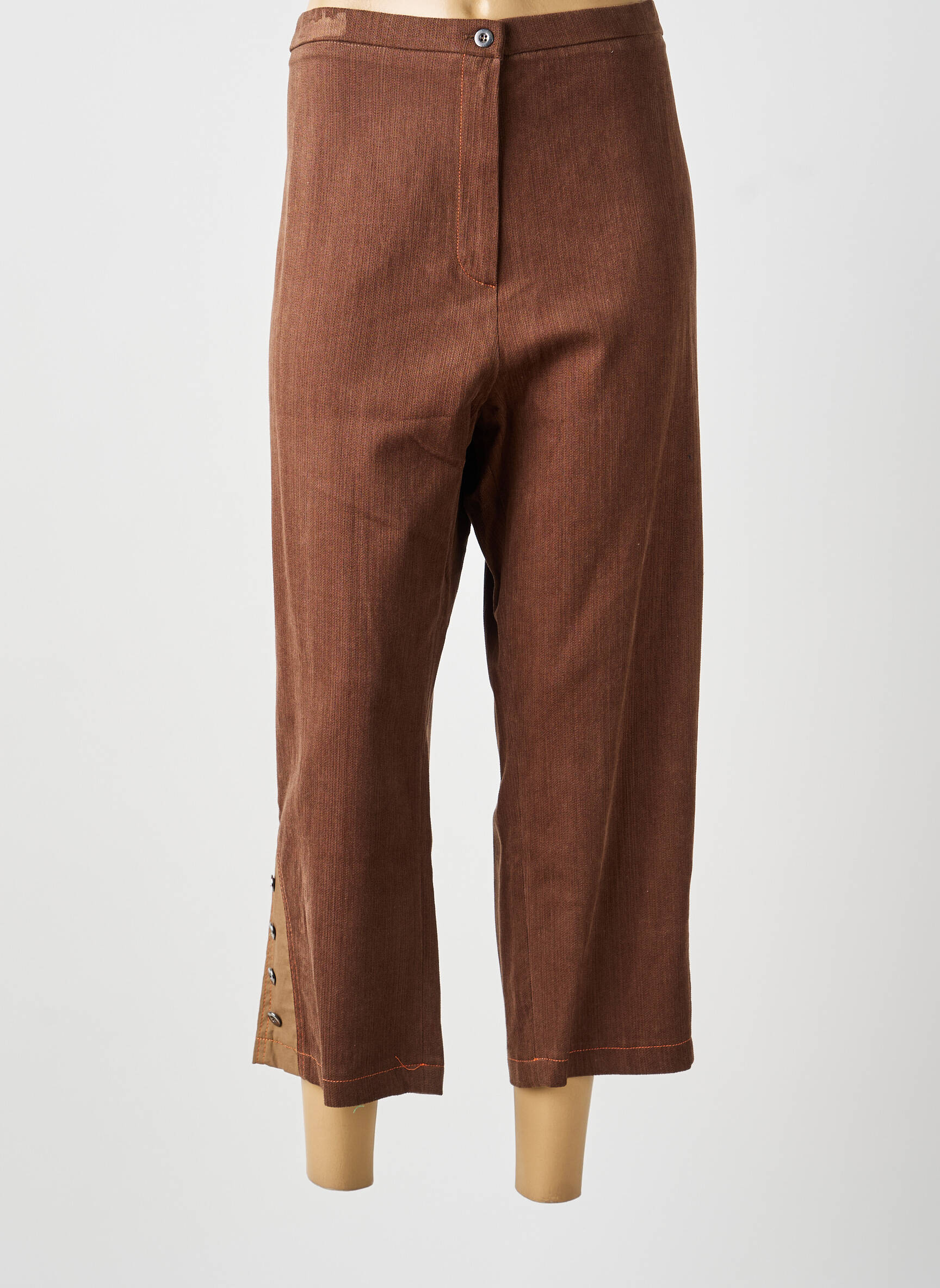 Pantalon 7/8 maro MULTIPLES femeie