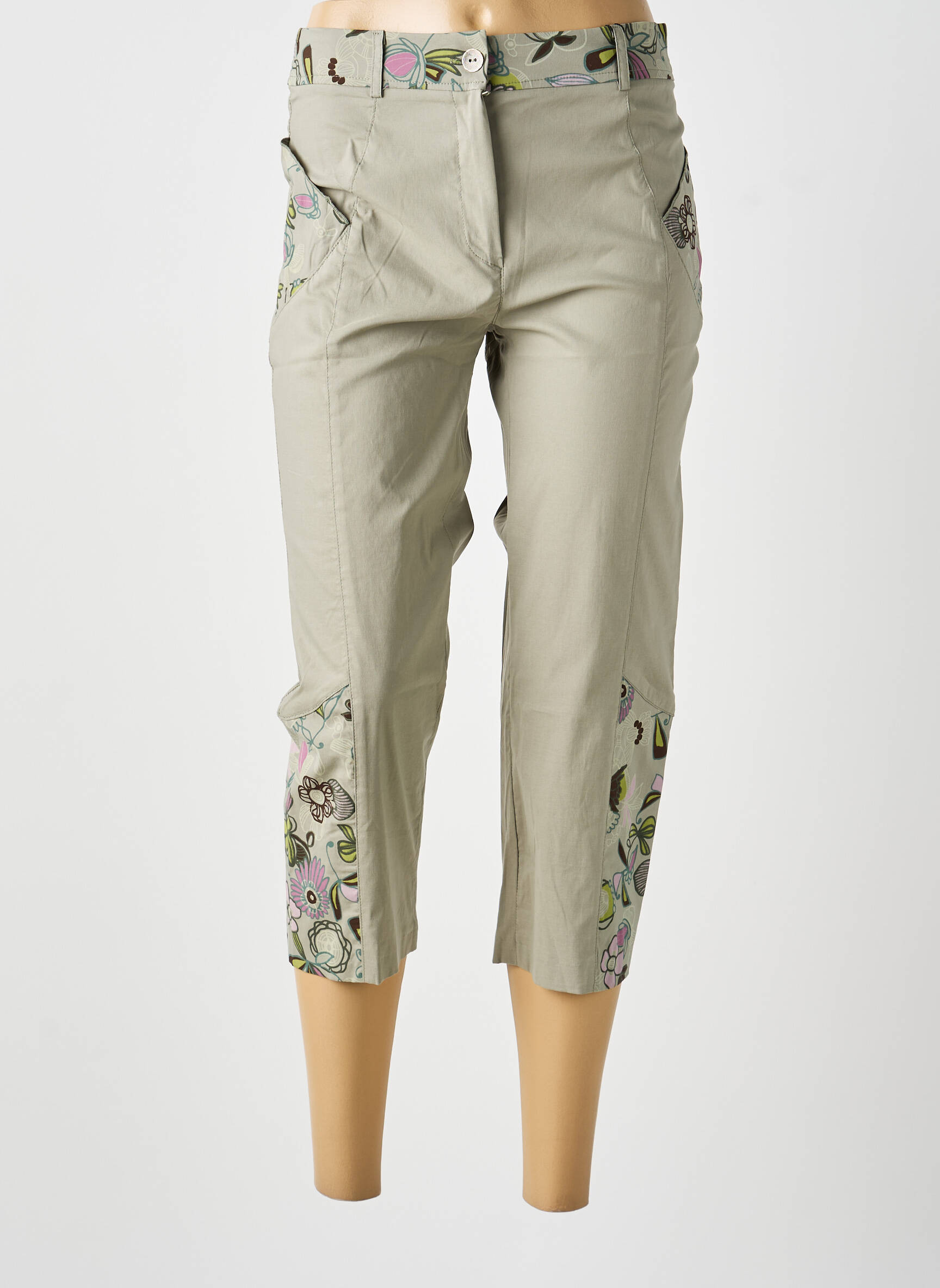 Pantalon 7/8 verde MULTIPLES femeie