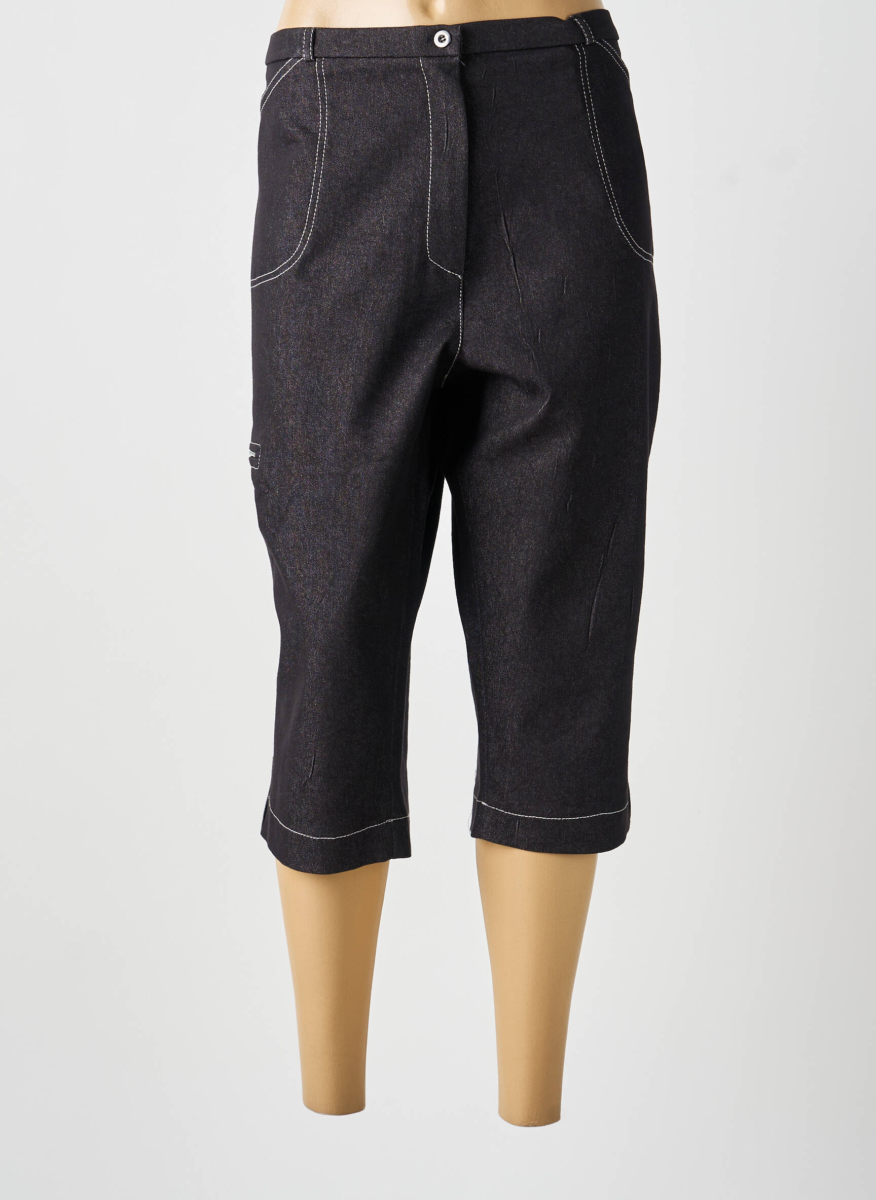 Pantalon 7/8 negru MULTIPLES femeie