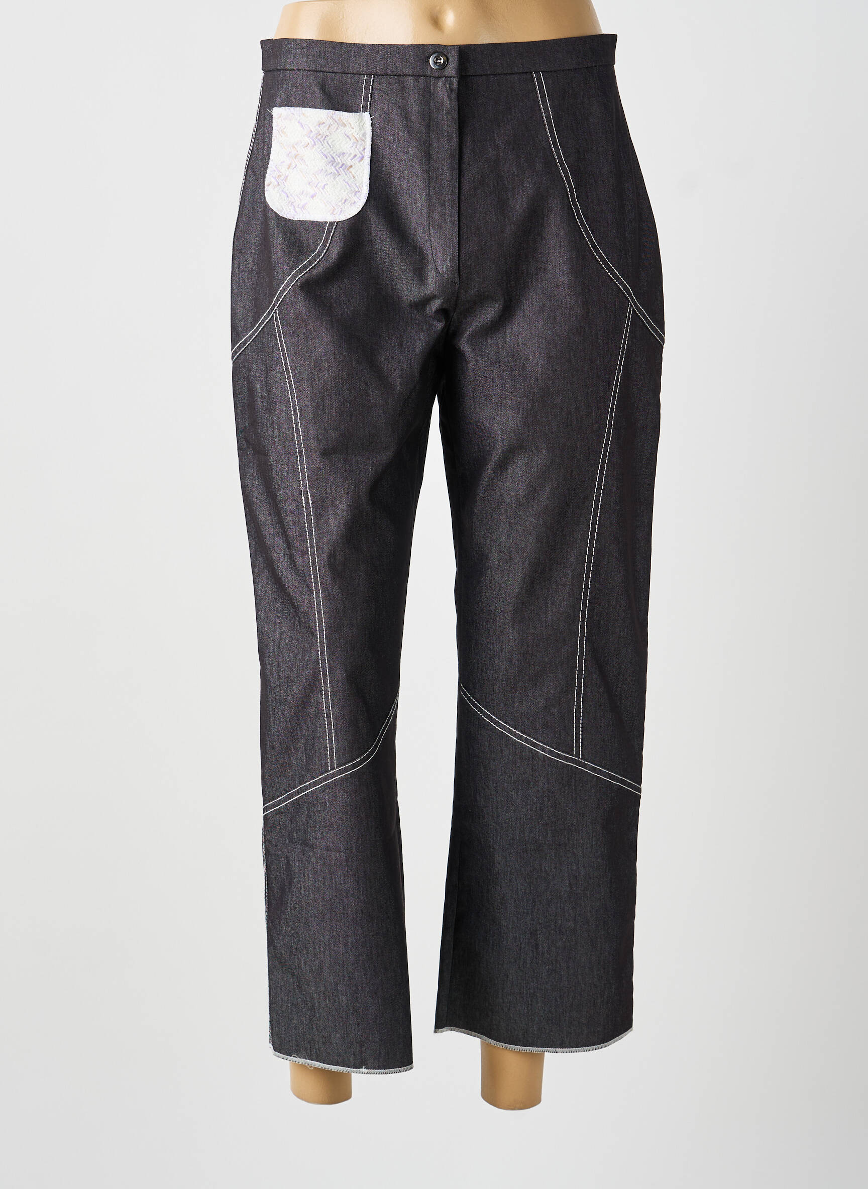Pantalon 7/8 gri MULTIPLES femeie