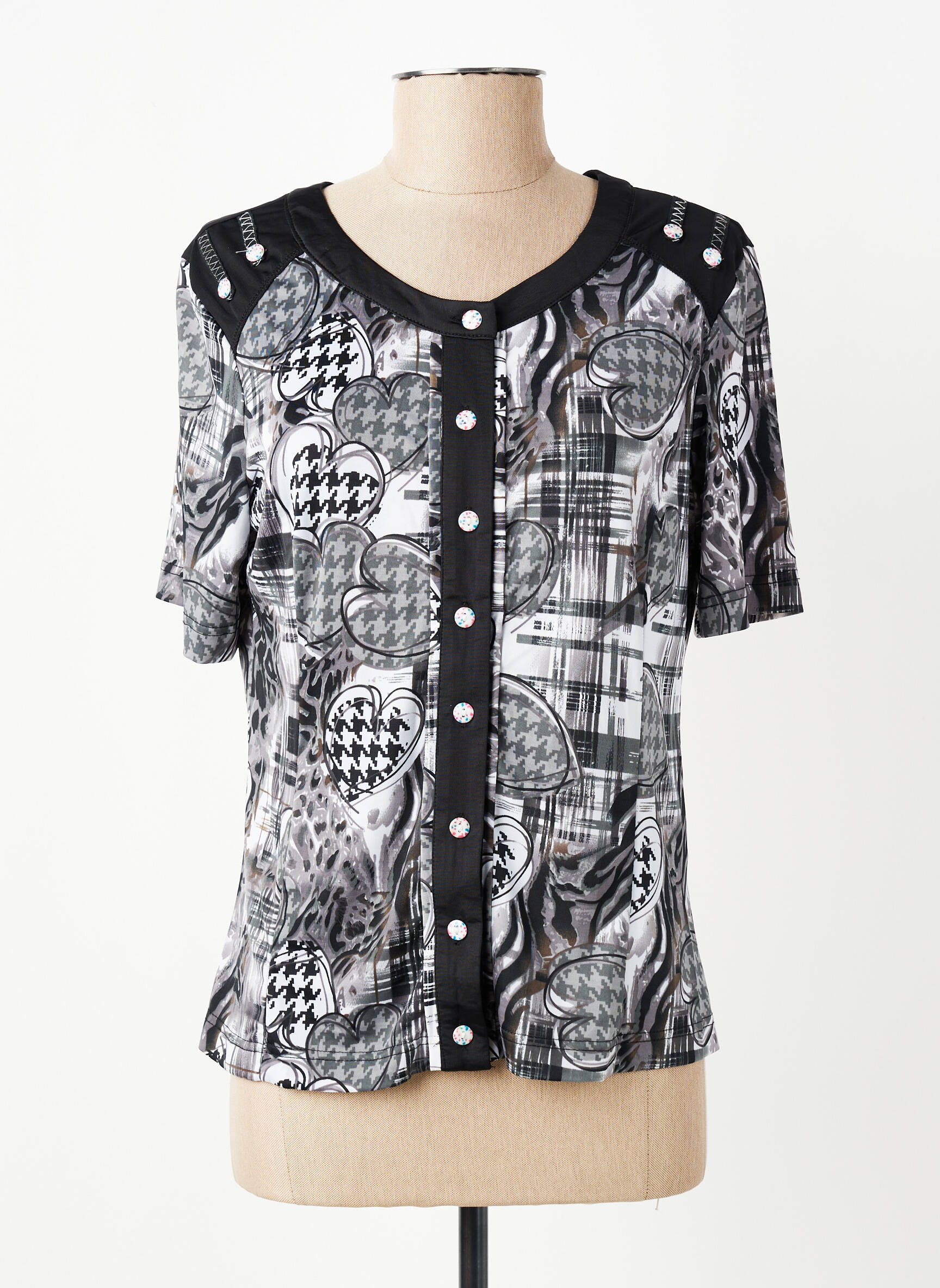Tricou gri MULTIPLES femeie