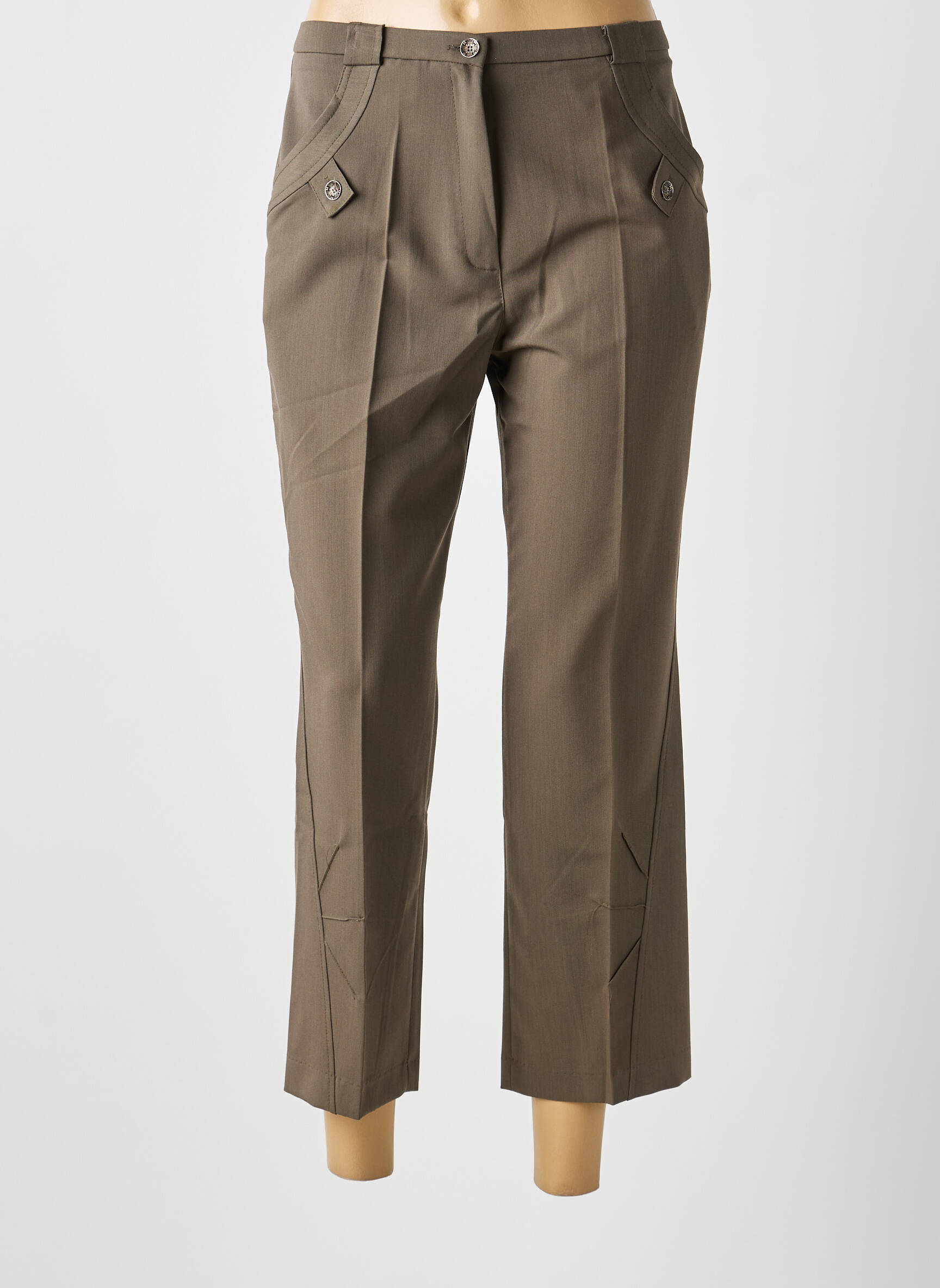 Pantalon 7/8 verde MULTIPLES femeie