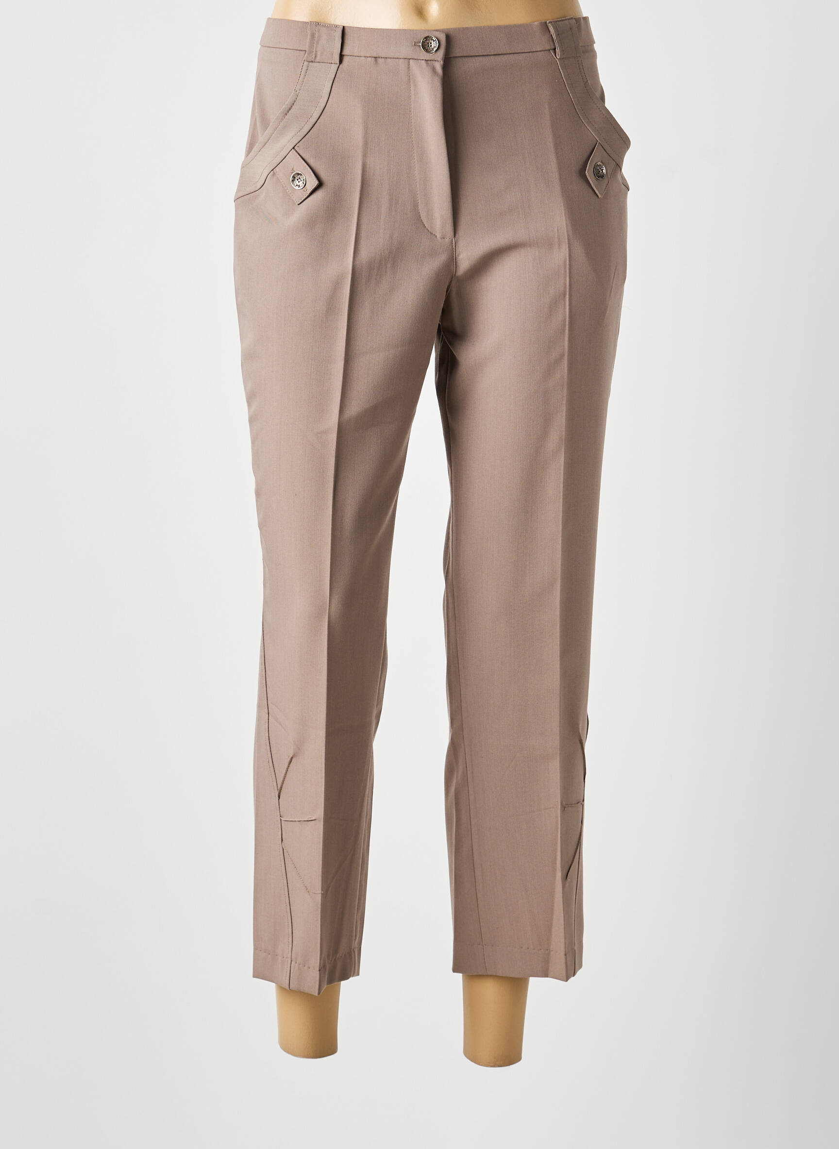 Pantalon 7/8 bej MULTIPLES femeie