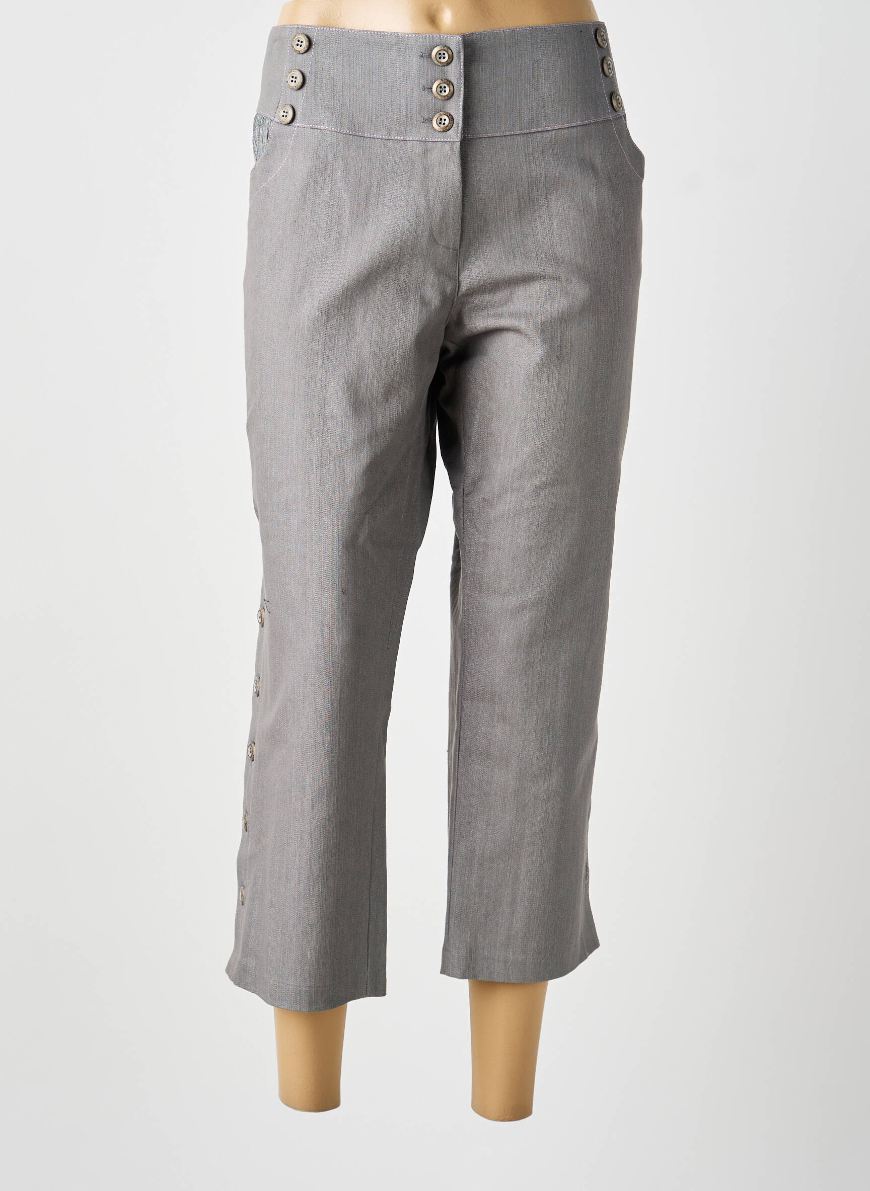 Pantalon 7/8 gri MULTIPLES femeie