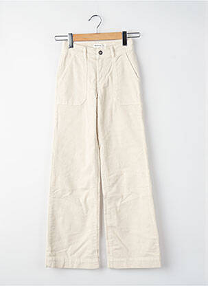 Pantalon drept alb BROWNIE femeie