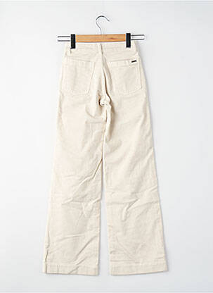 Pantalon drept alb BROWNIE femeie