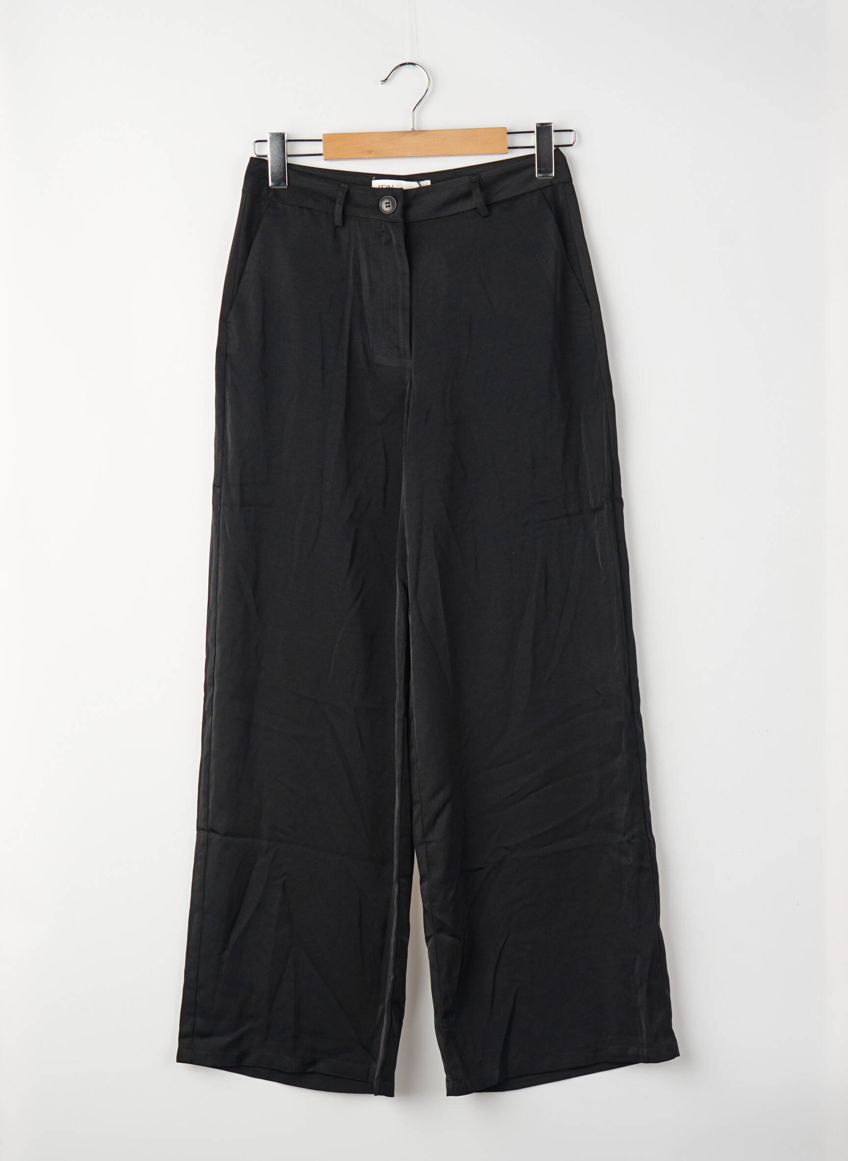 Pantalon larg talie înaltă talie înaltă negru JACQUELINE DE YONG femeie