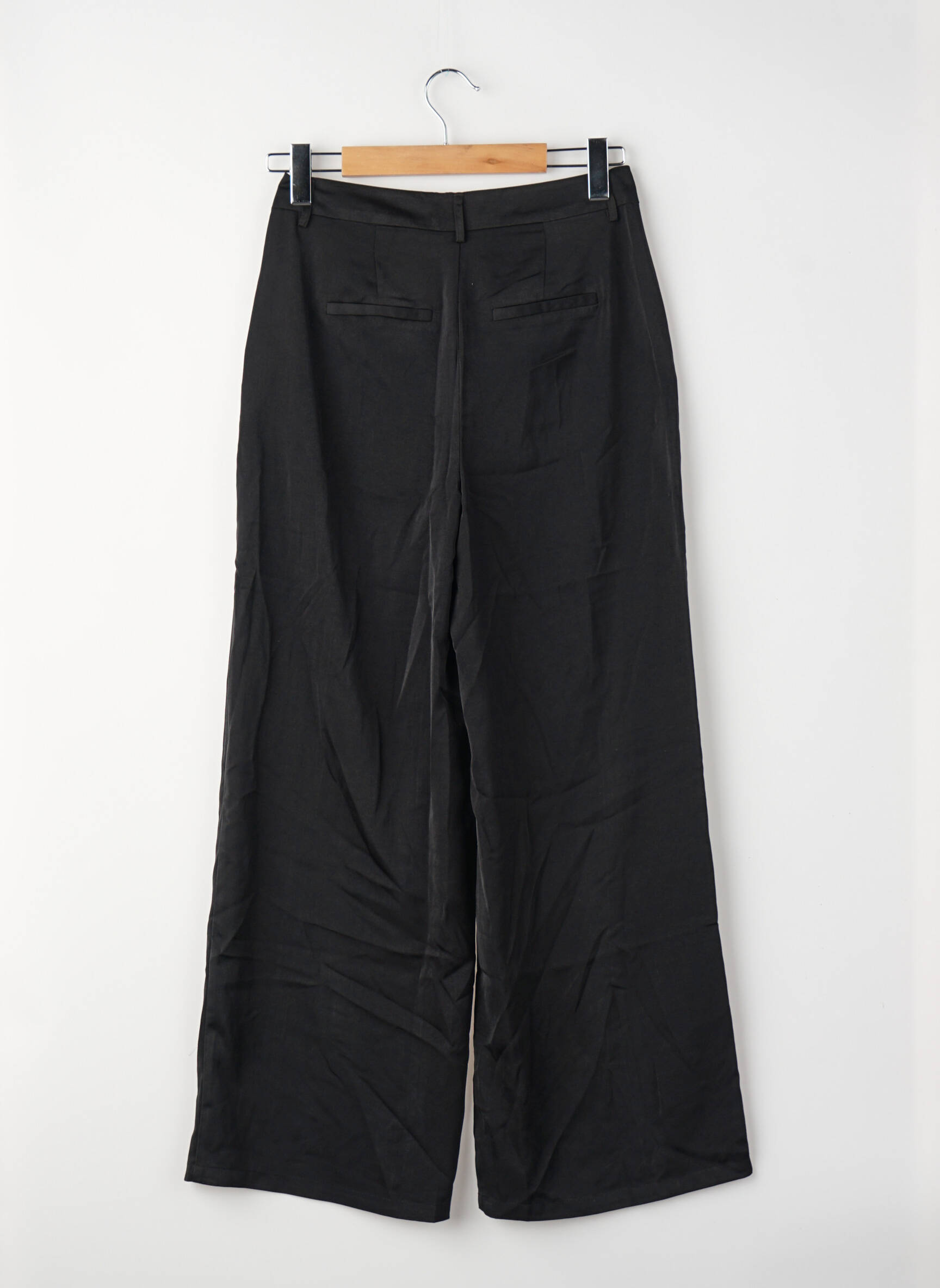 Pantalon larg talie înaltă talie înaltă negru JACQUELINE DE YONG femeie