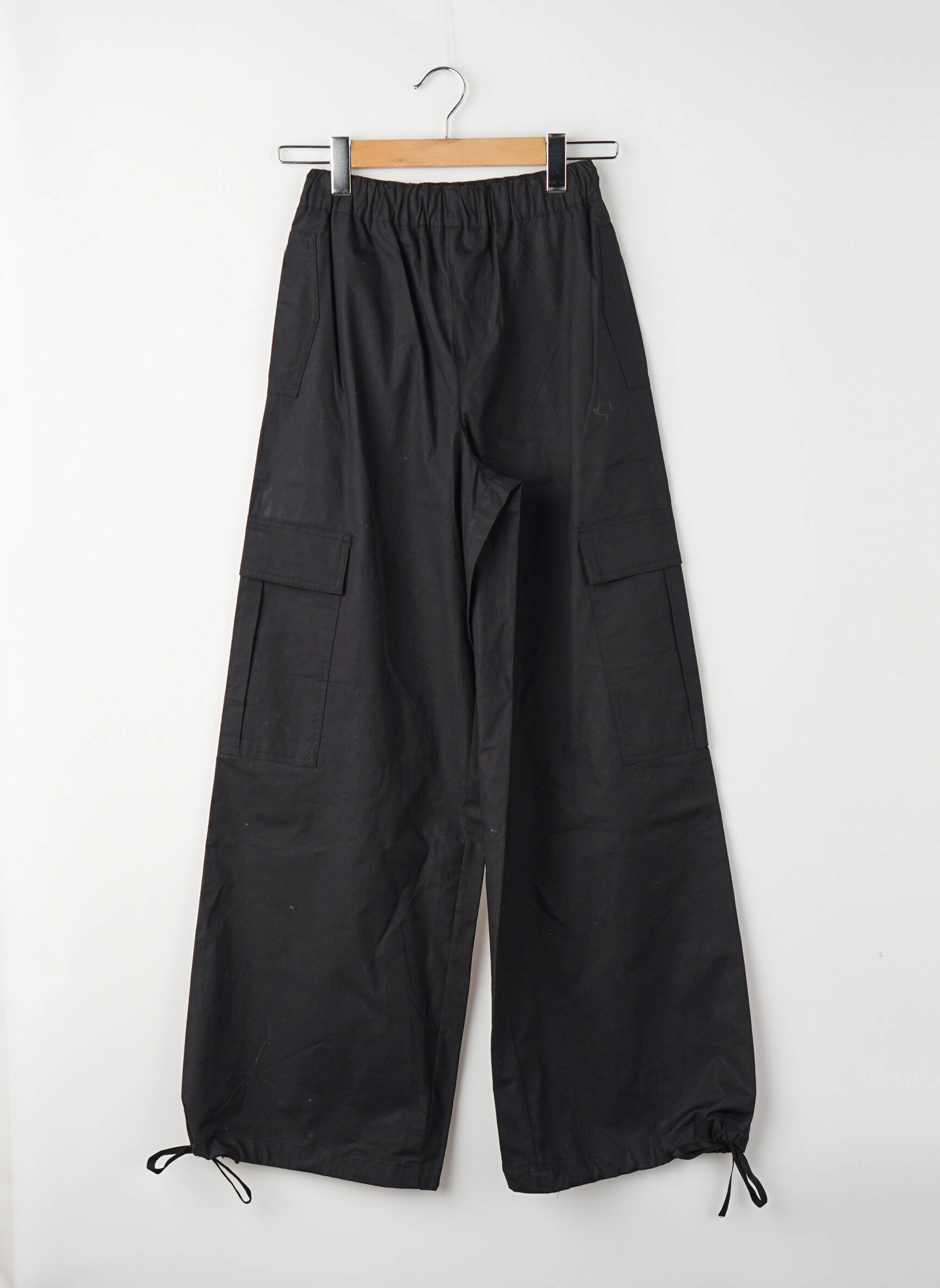 Pantalon cargo croială cargo talie înaltă negru JJXX femeie