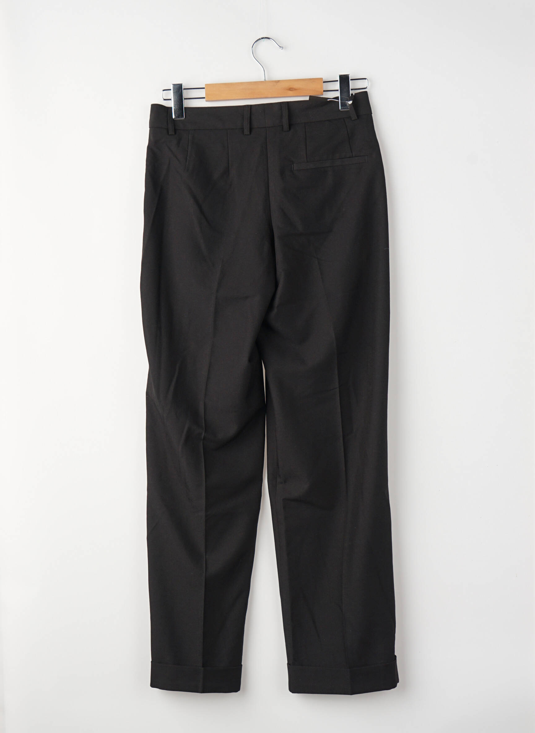 Pantalon drept croială dreaptă negru JJXX femeie