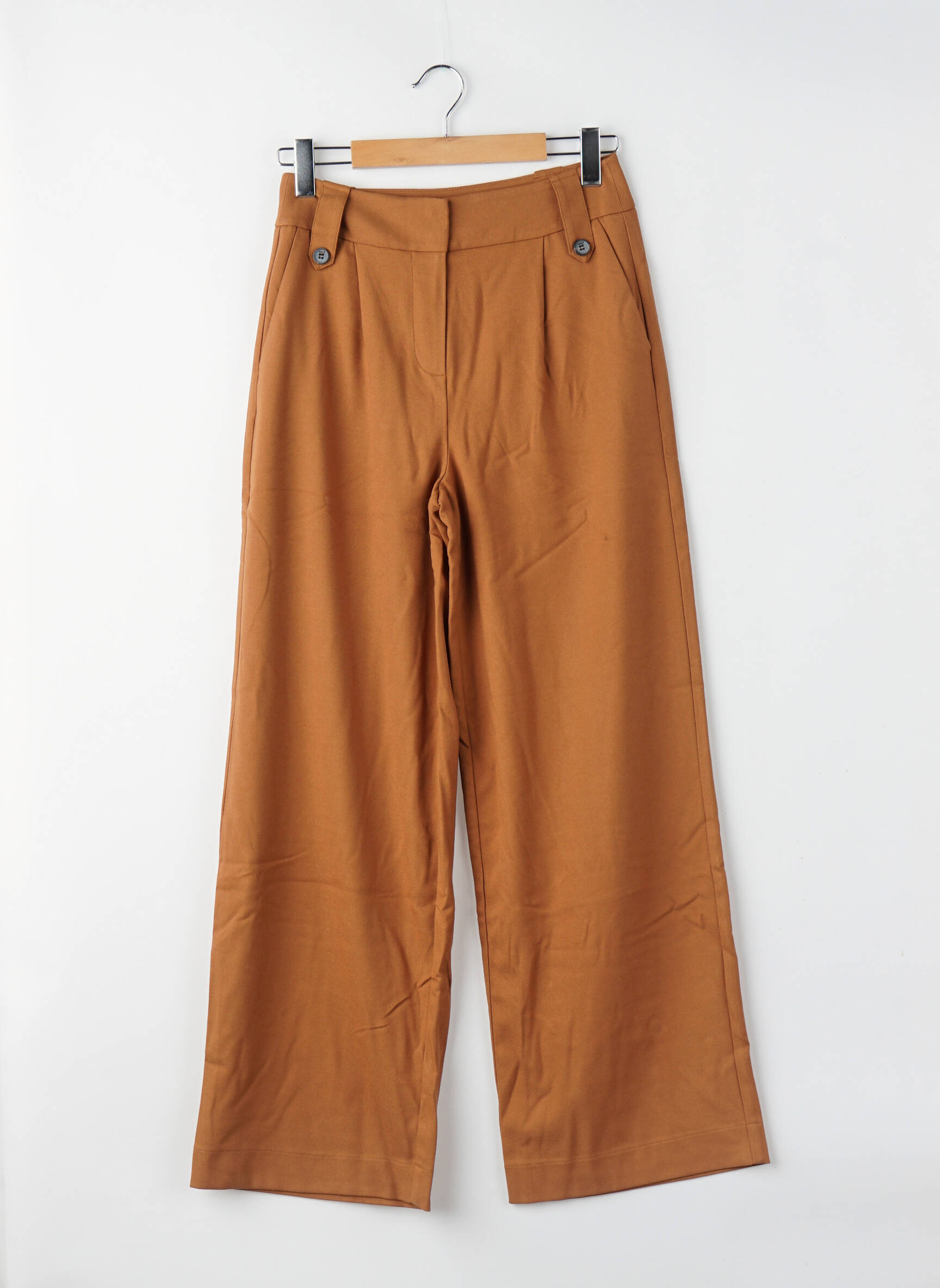 Pantalon larg maro MEXX femeie