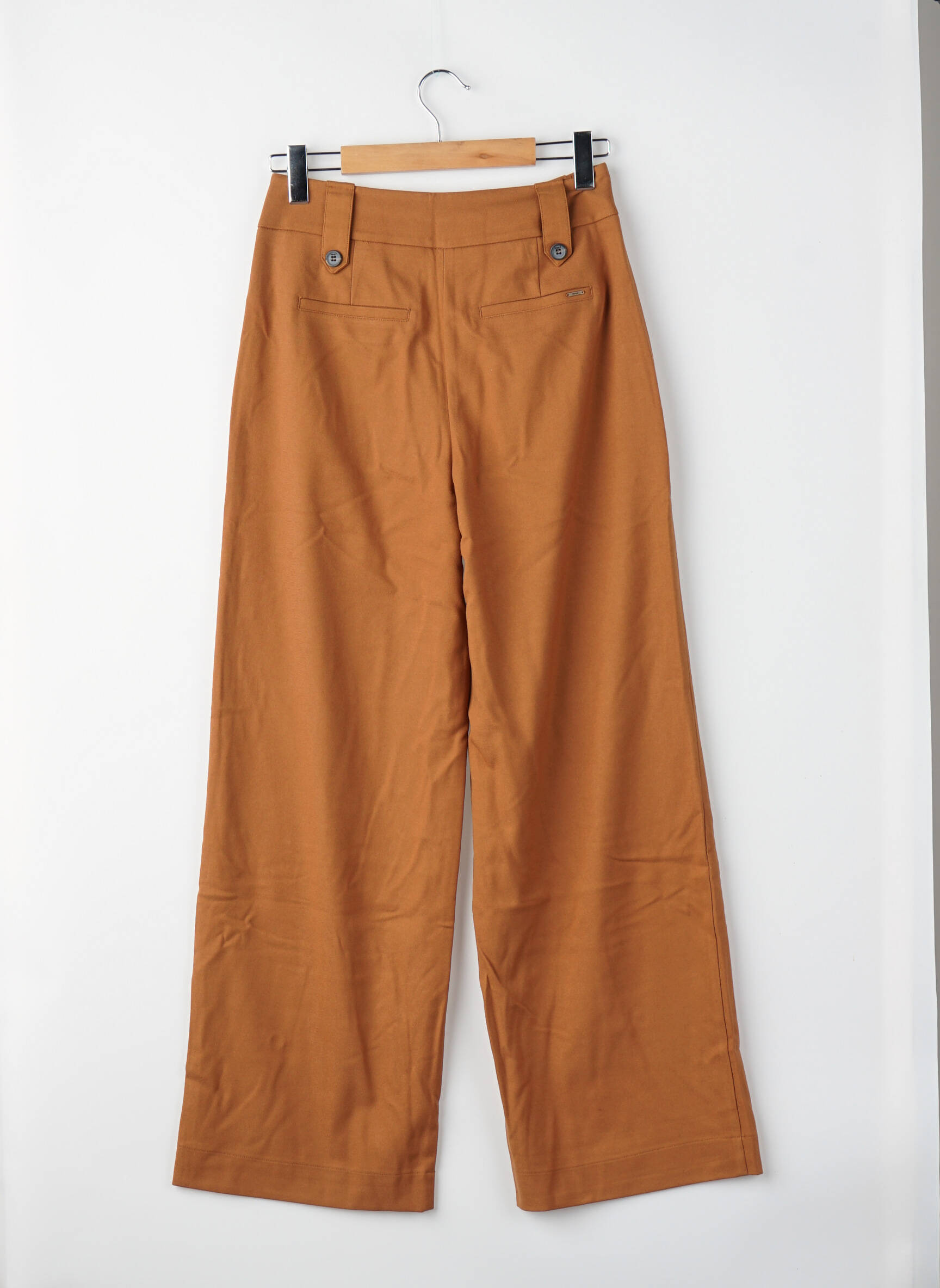 Pantalon larg maro MEXX femeie
