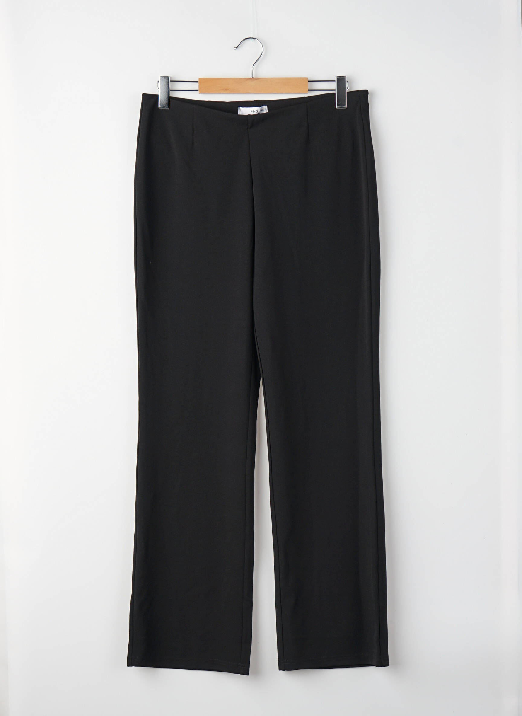 Pantalon drept negru MANGO femeie