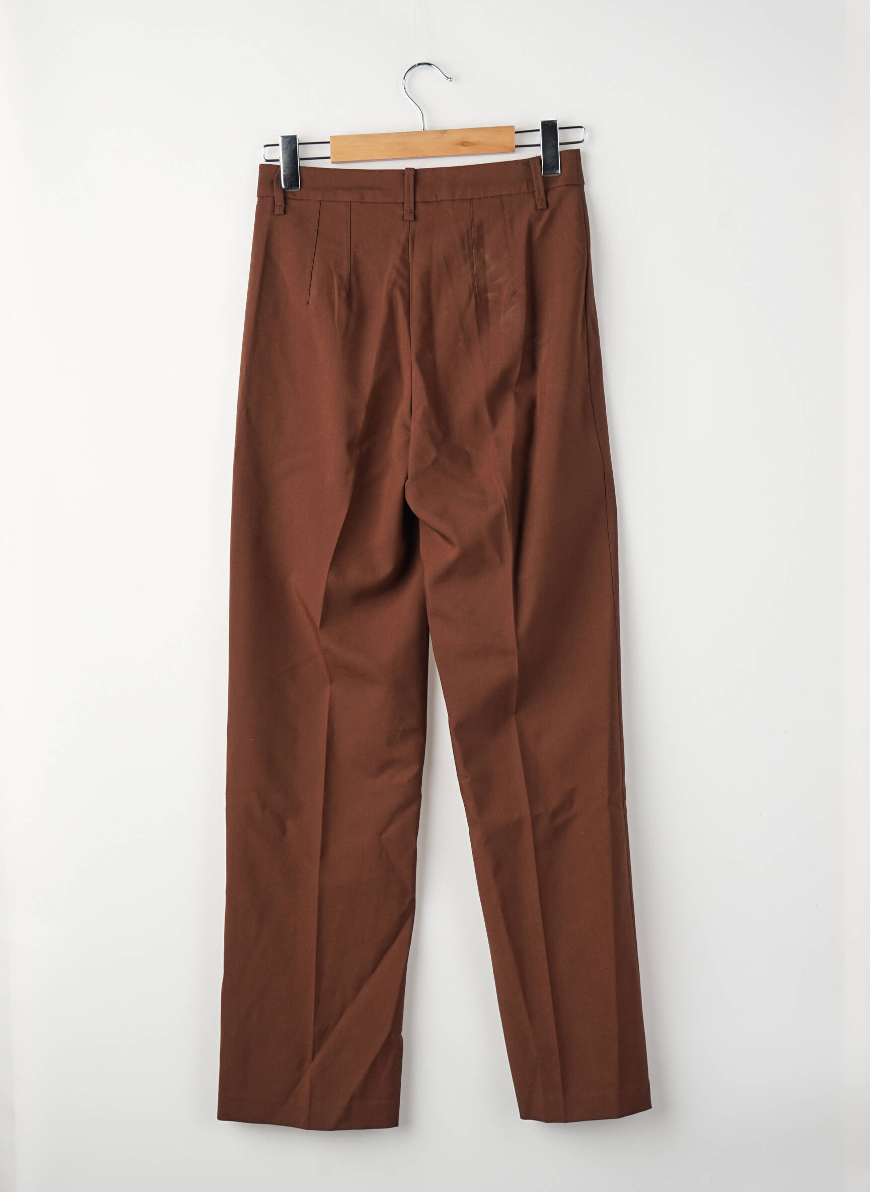 Pantalon drept maro MANGO femeie