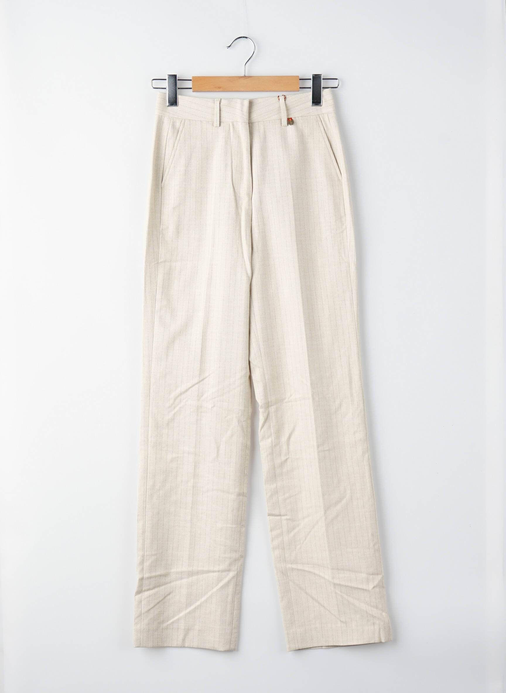 Pantalon drept bej LE FABULEUX MARCEL DE BRUXELLES femeie