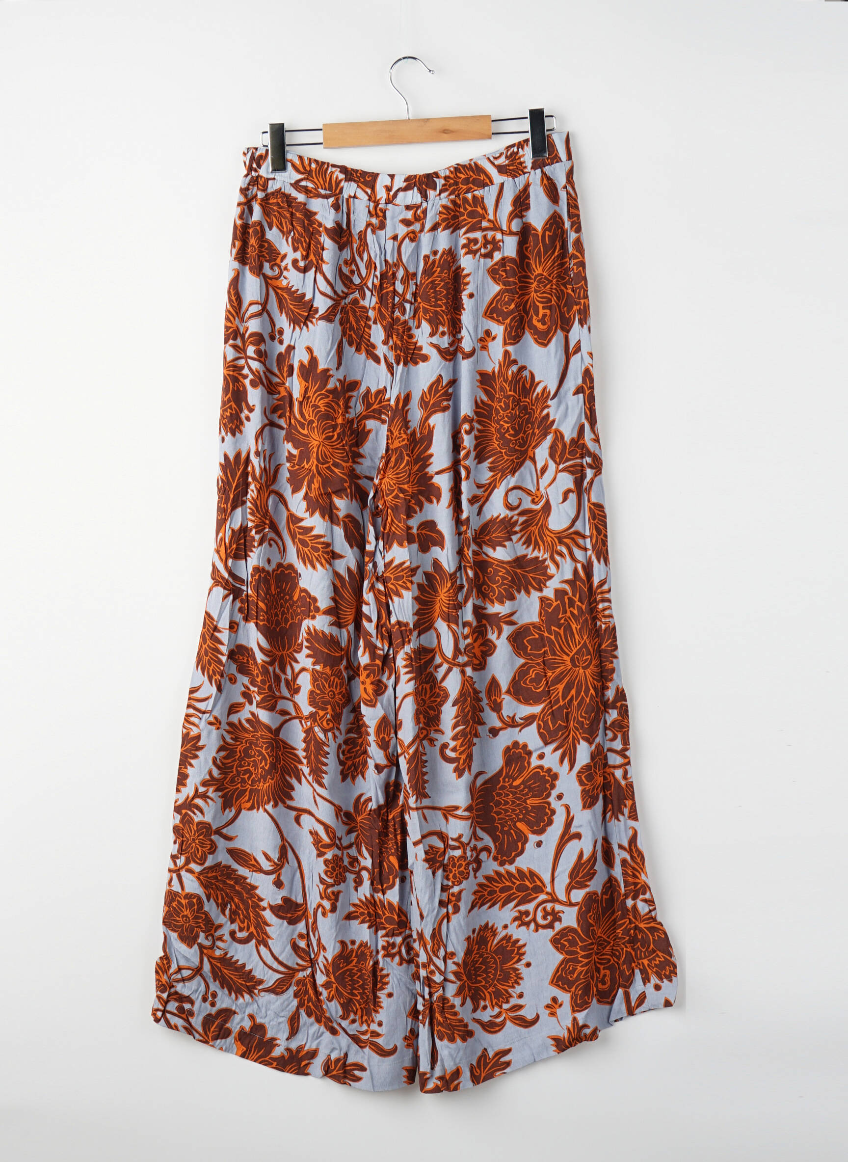 Pantalon larg croială largă albastru VERO MODA femeie