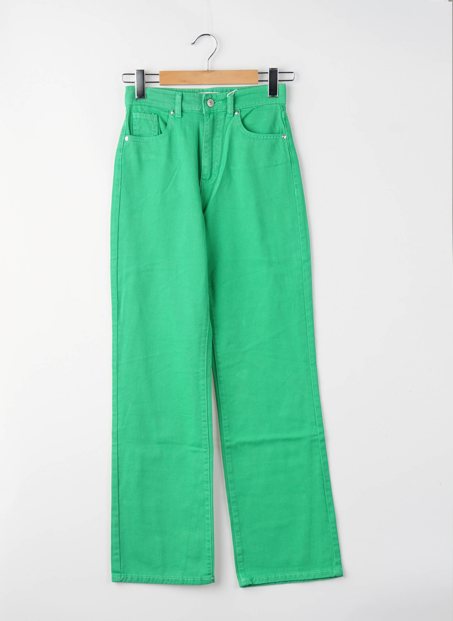 Blugi cu croială dreaptă verde ONLY femeie