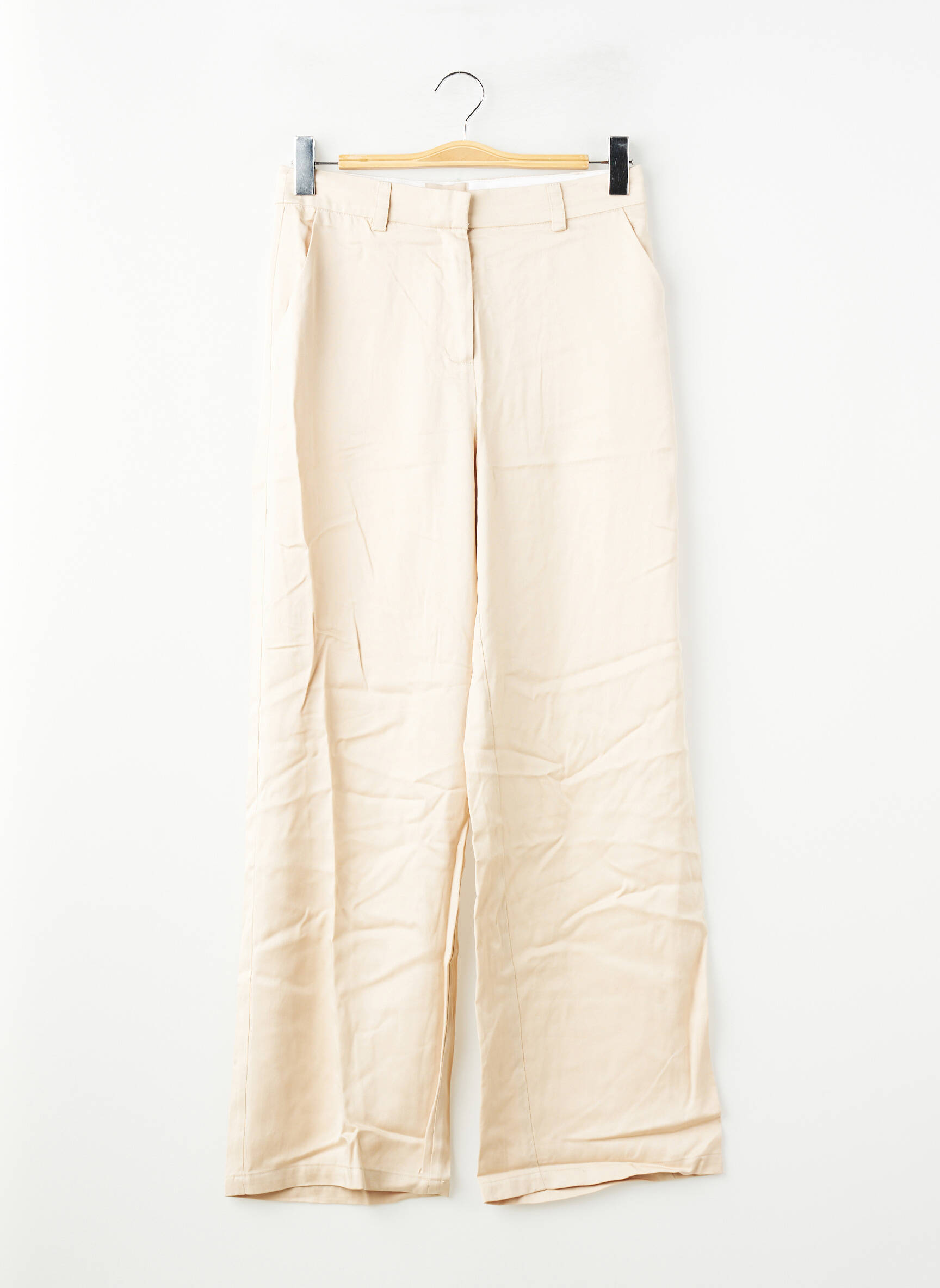 Pantalon drept bej VILA ROUGE femeie