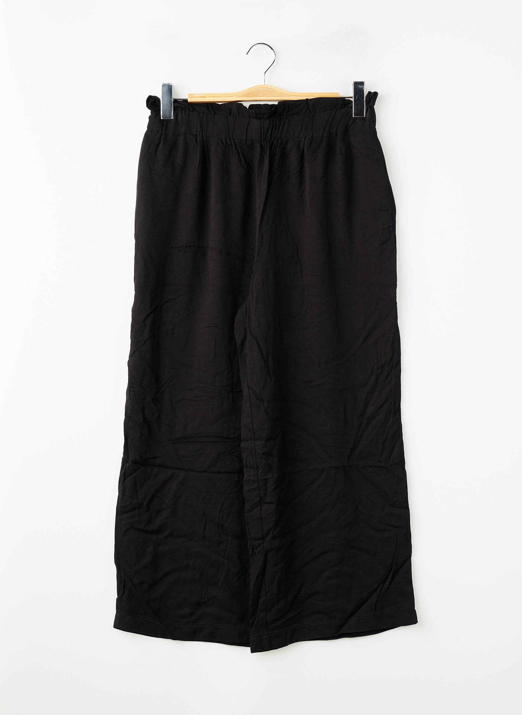 Pantalon drept talie înaltă talie înaltă negru ONLY femeie