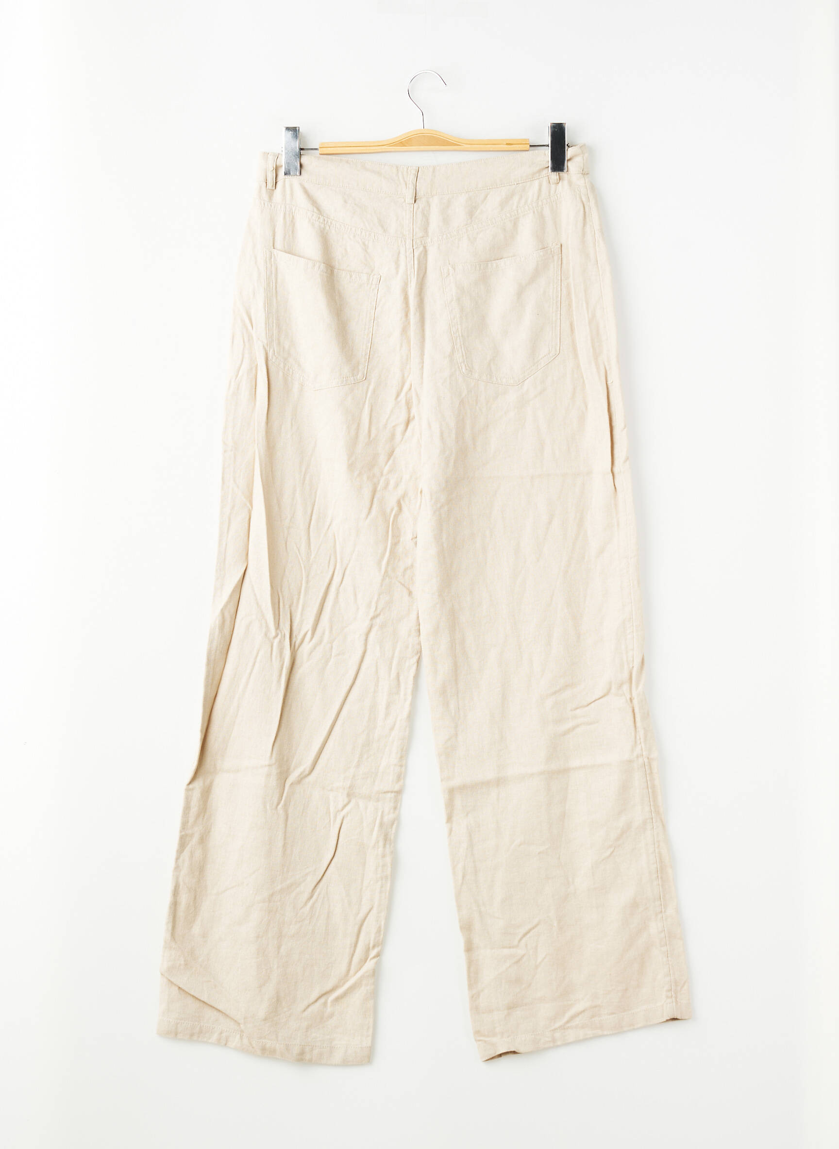 Pantalon drept bej ONLY femeie