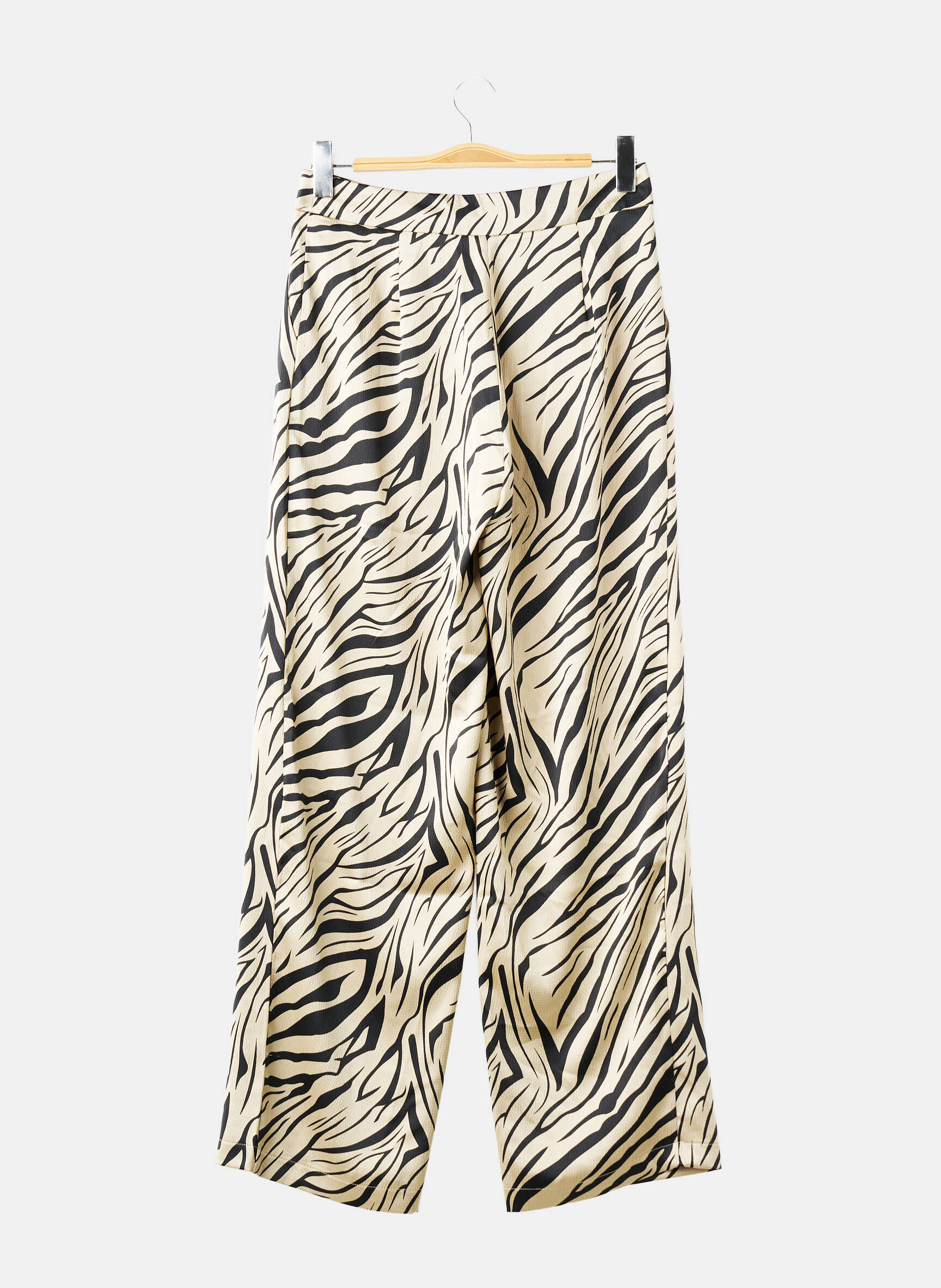 Pantalon drept croială dreaptă bej VILA femeie