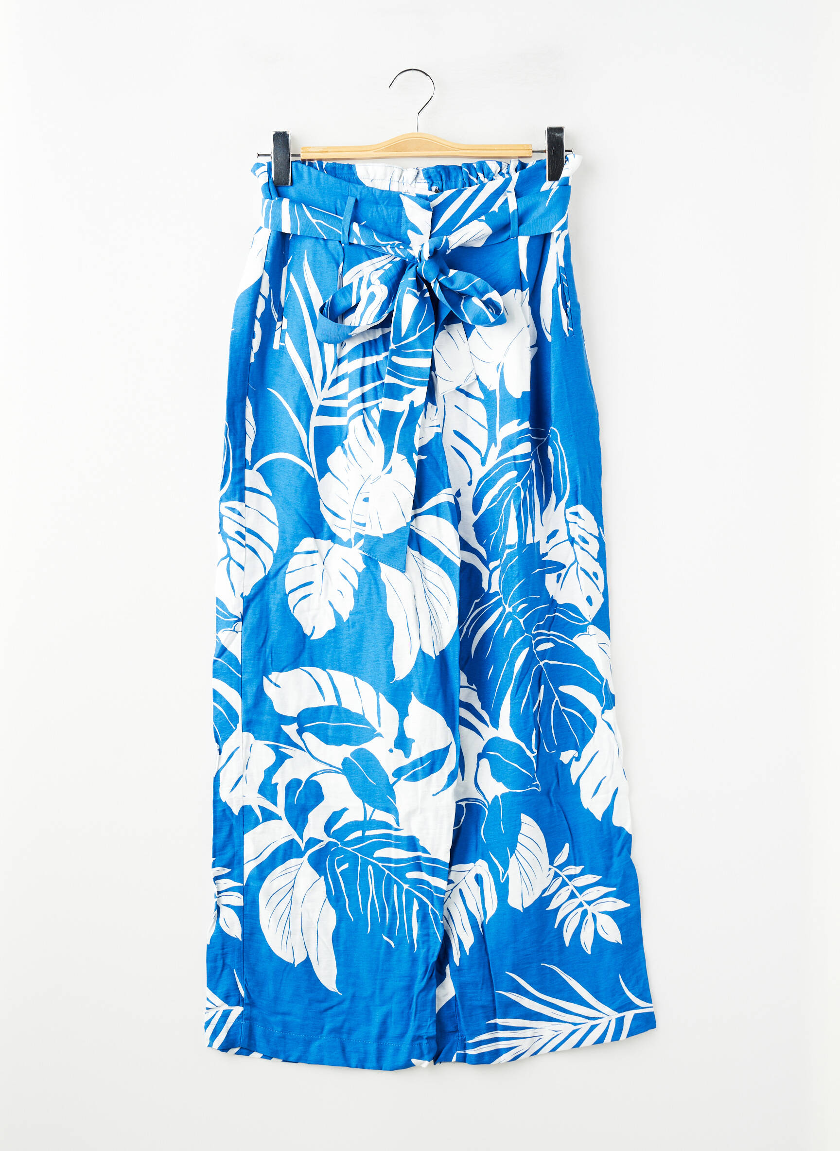 Pantalon drept albastru MANGO femeie