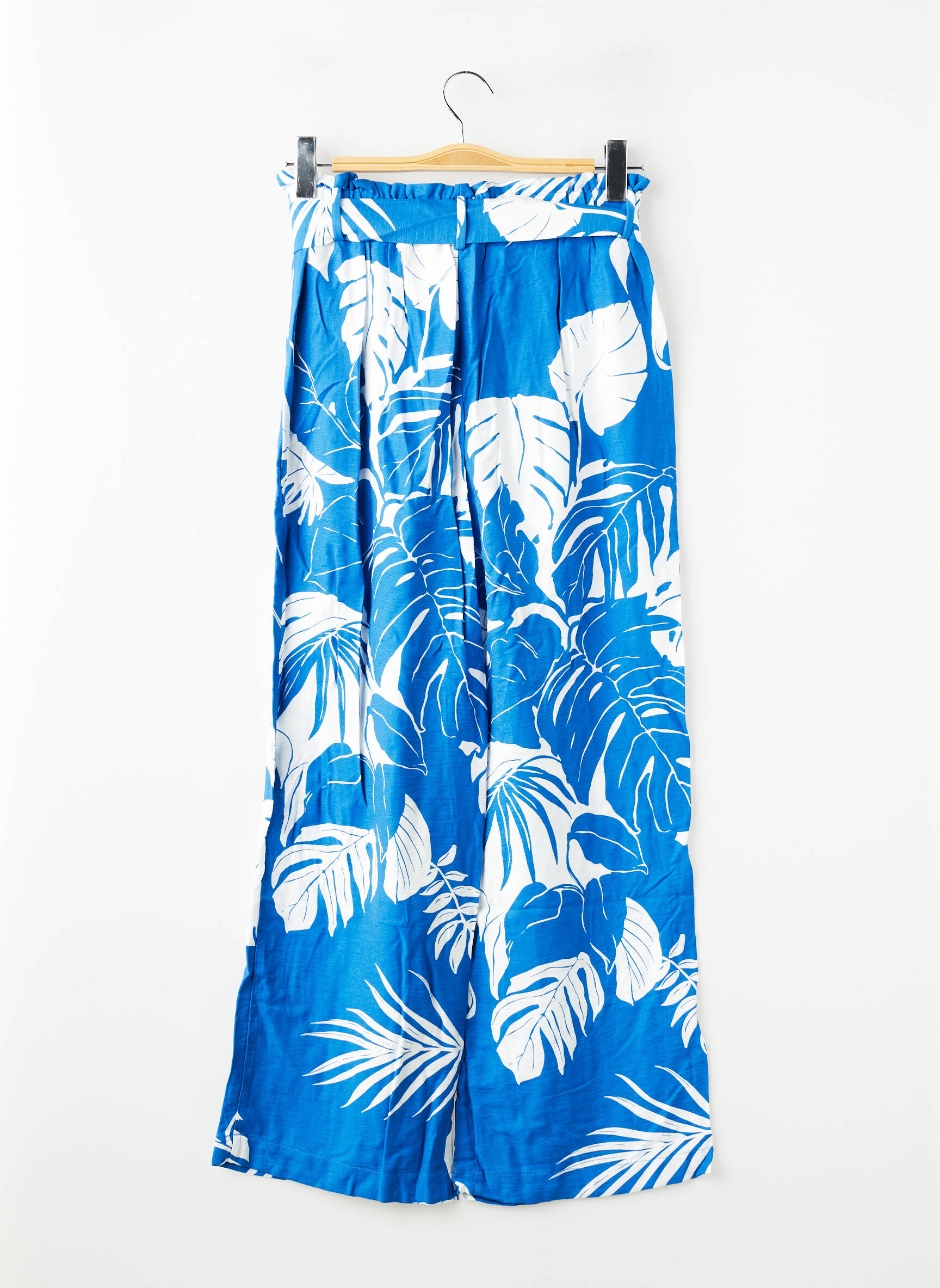 Pantalon drept albastru MANGO femeie