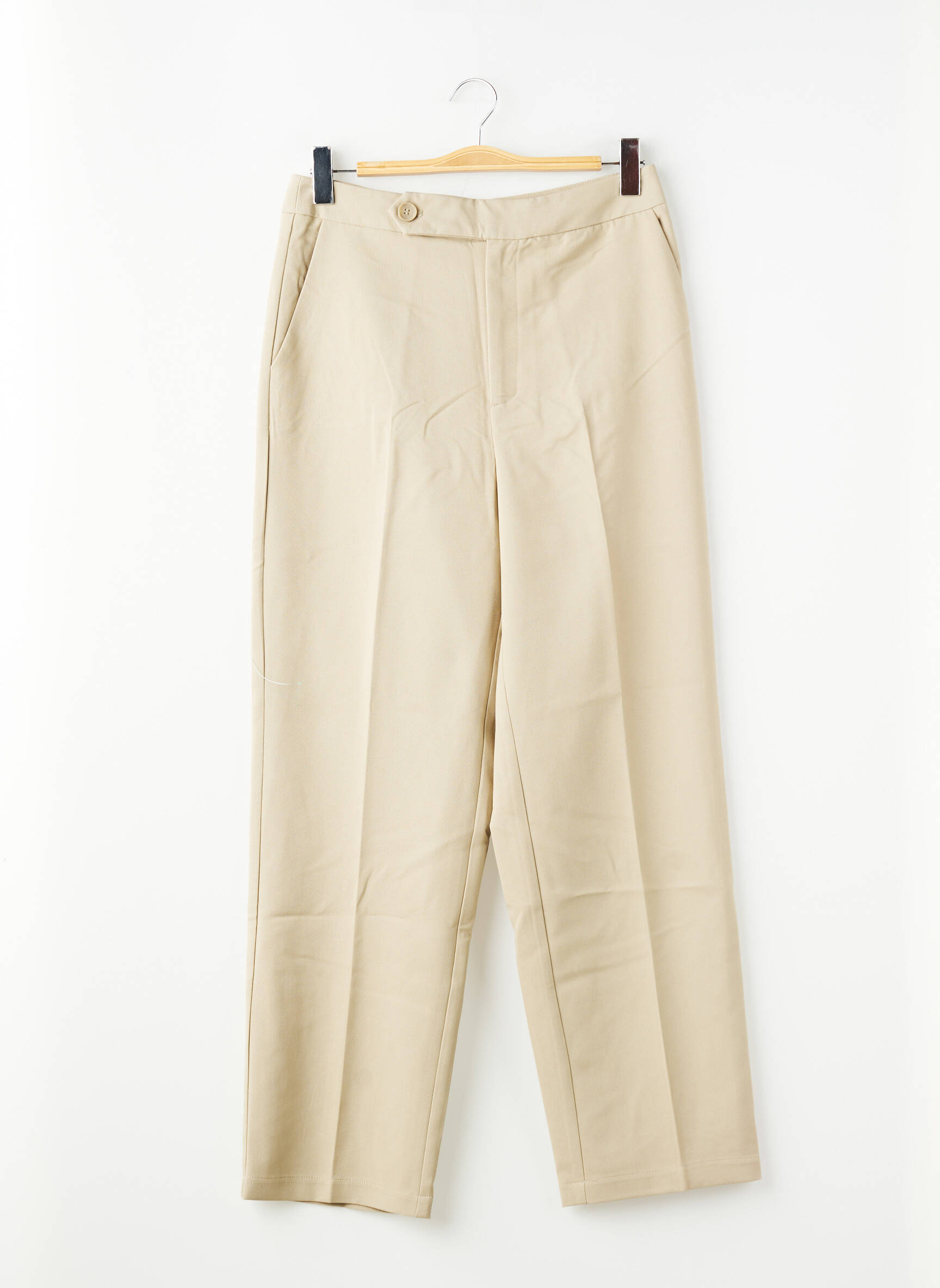 Pantalon larg bej ONLY femeie