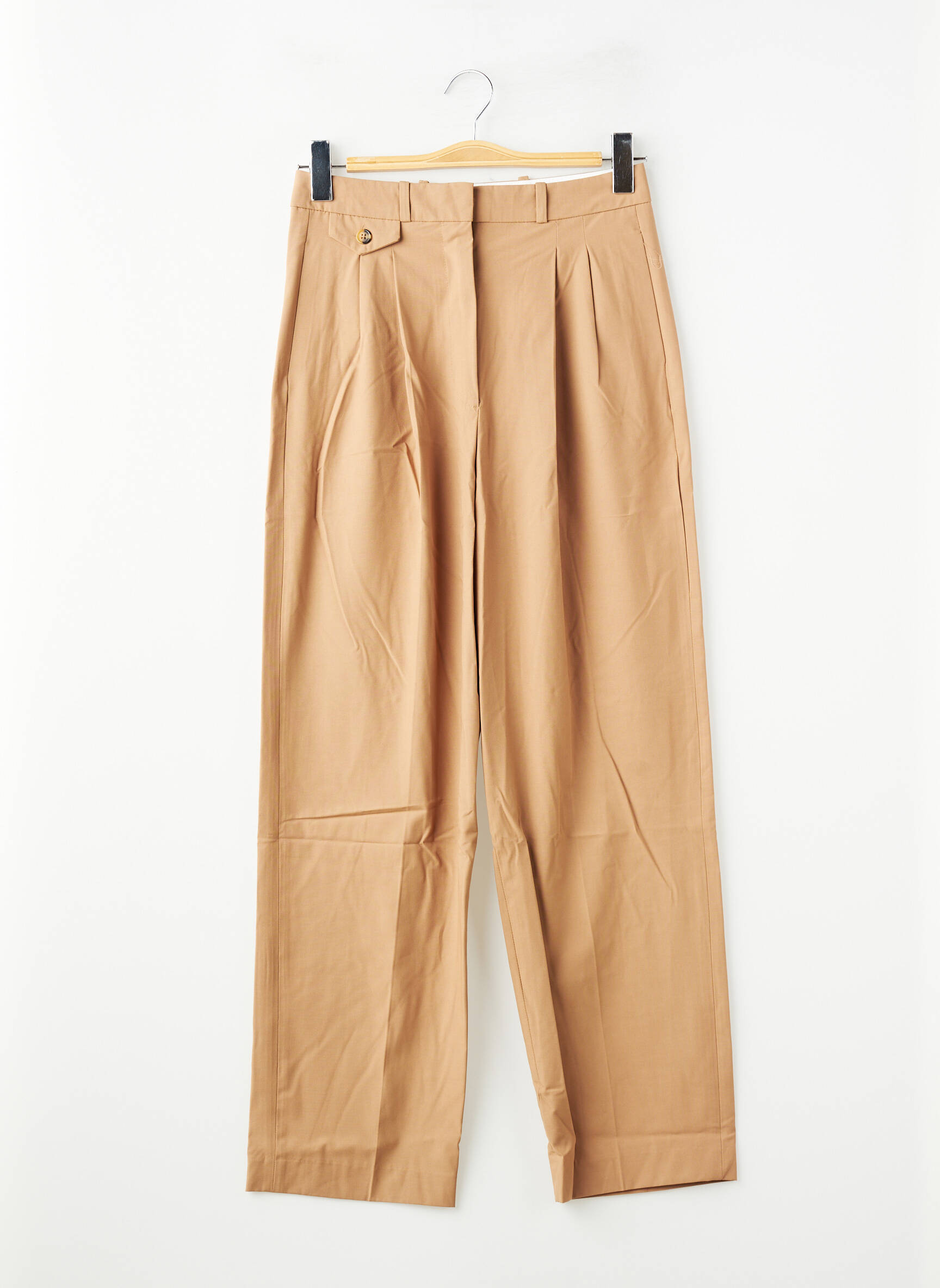 Pantalon drept maro MANGO femeie