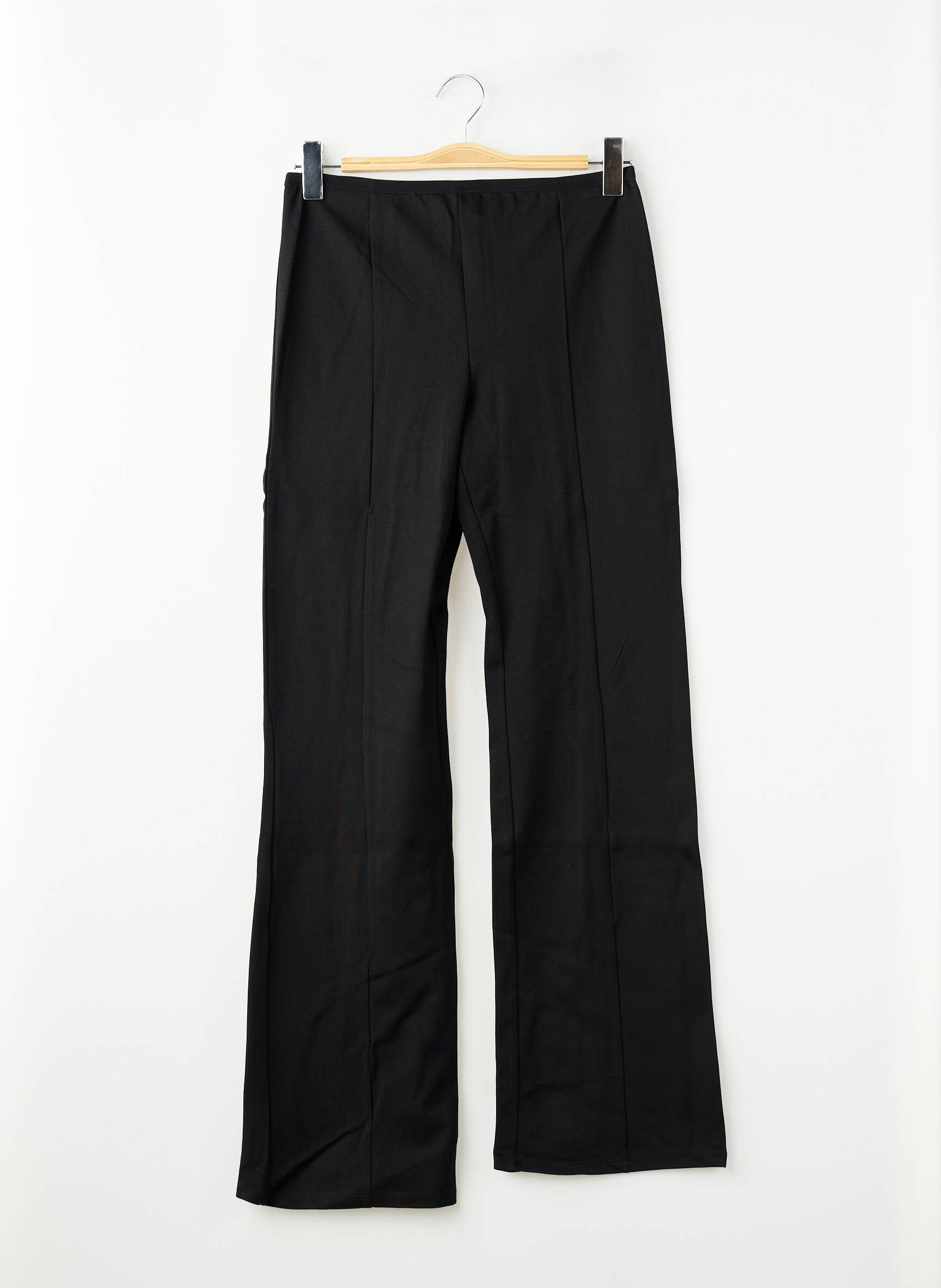 Pantalon drept negru MANGO femeie
