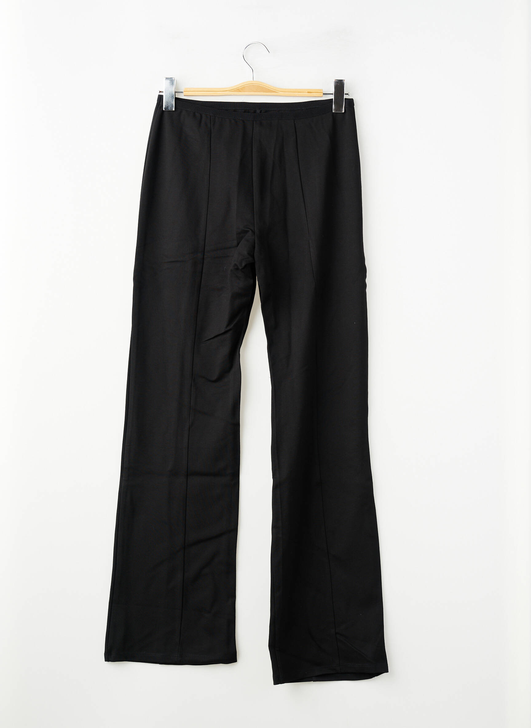 Pantalon drept negru MANGO femeie
