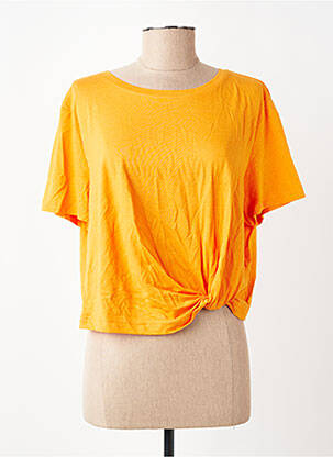 Tricou mâneci scurte mâneci scurte portocalie ONLY femeie