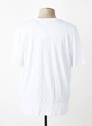 Tricou croială dreaptă alb JACK & JONES bărbat