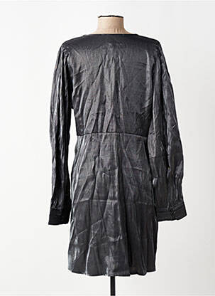 Rochie scurtă mâneci lungi mâneci lungi argintiu ONLY femeie