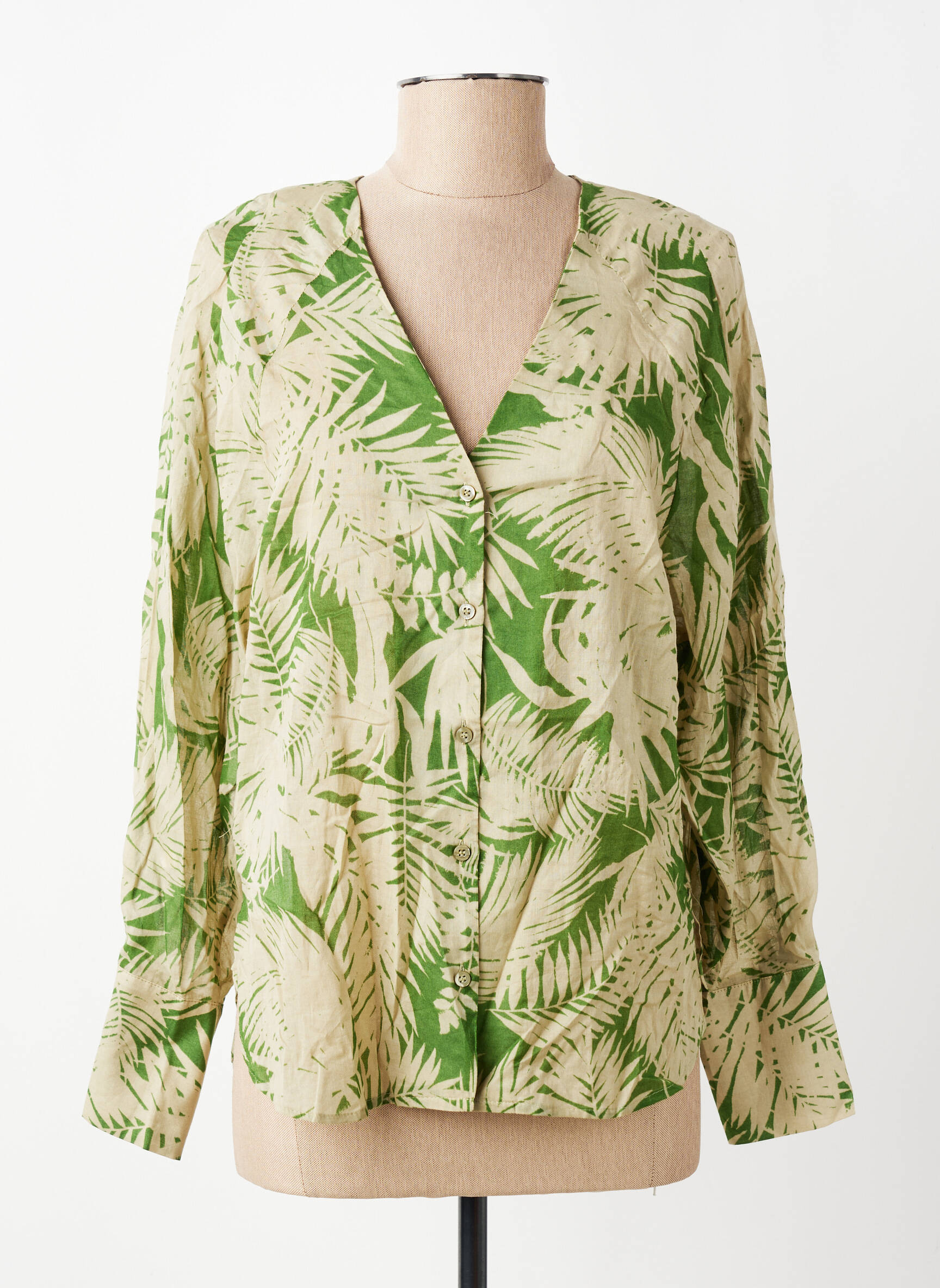 Cămașă verde MANGO femeie