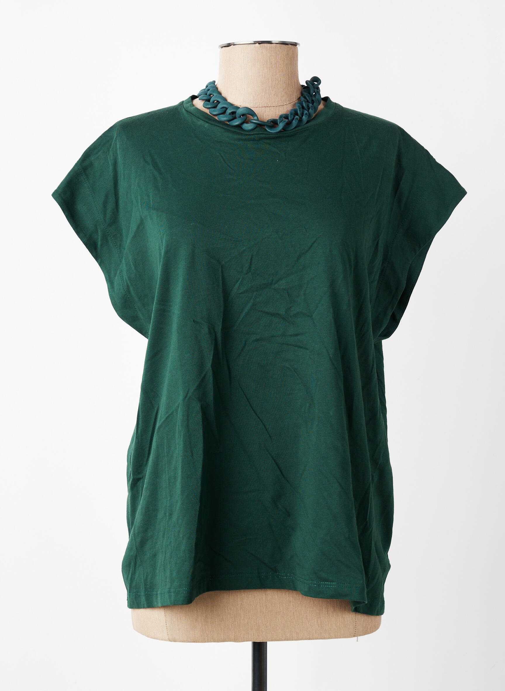 Tricou verde PLEASE femeie