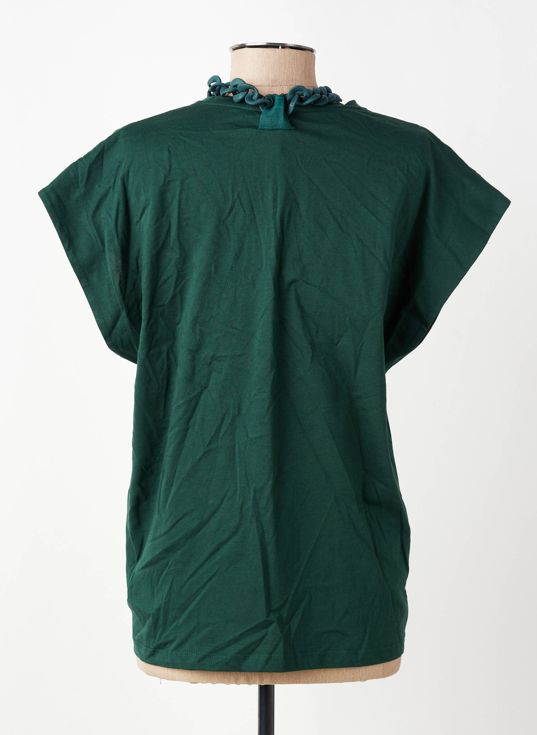 Tricou verde PLEASE femeie