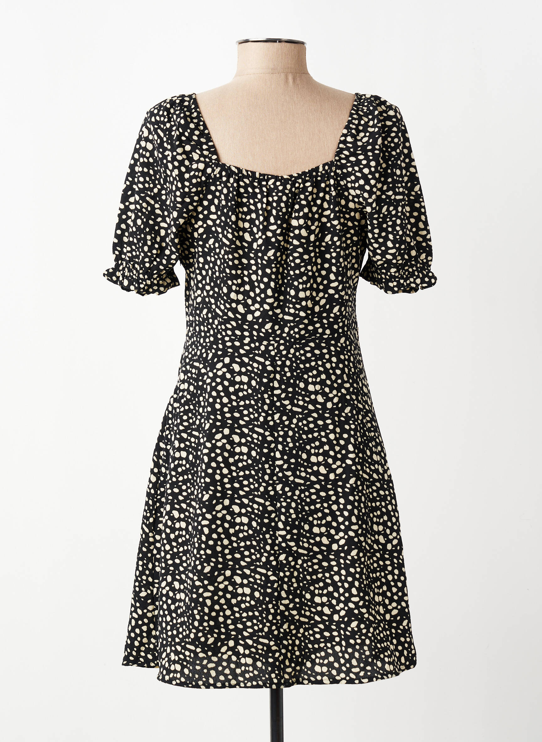 Rochie scurtă mâneci scurte mâneci scurte negru JACQUELINE DE YONG femeie