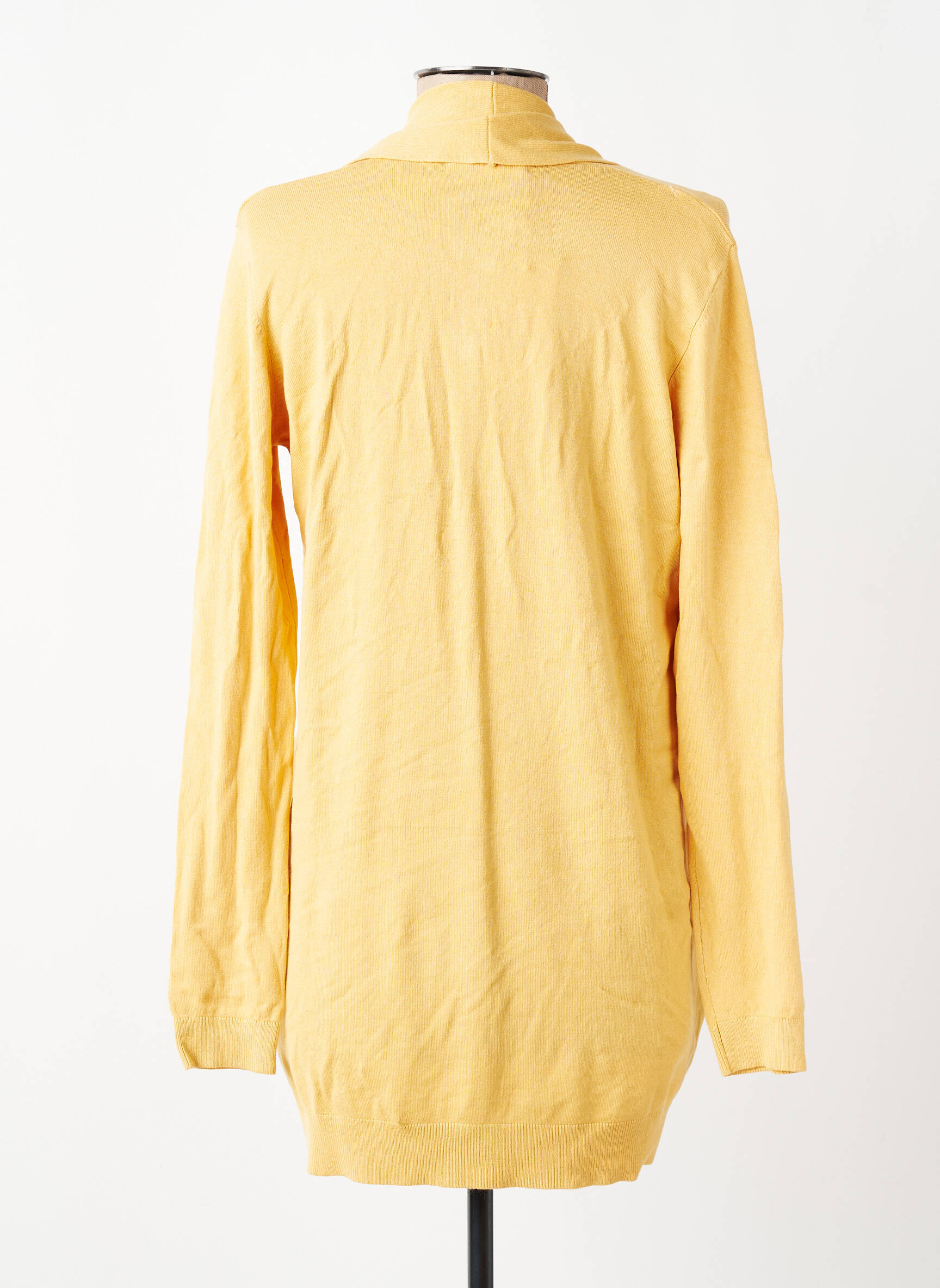 Vestă cu mâneci lungi galben MANGO femeie