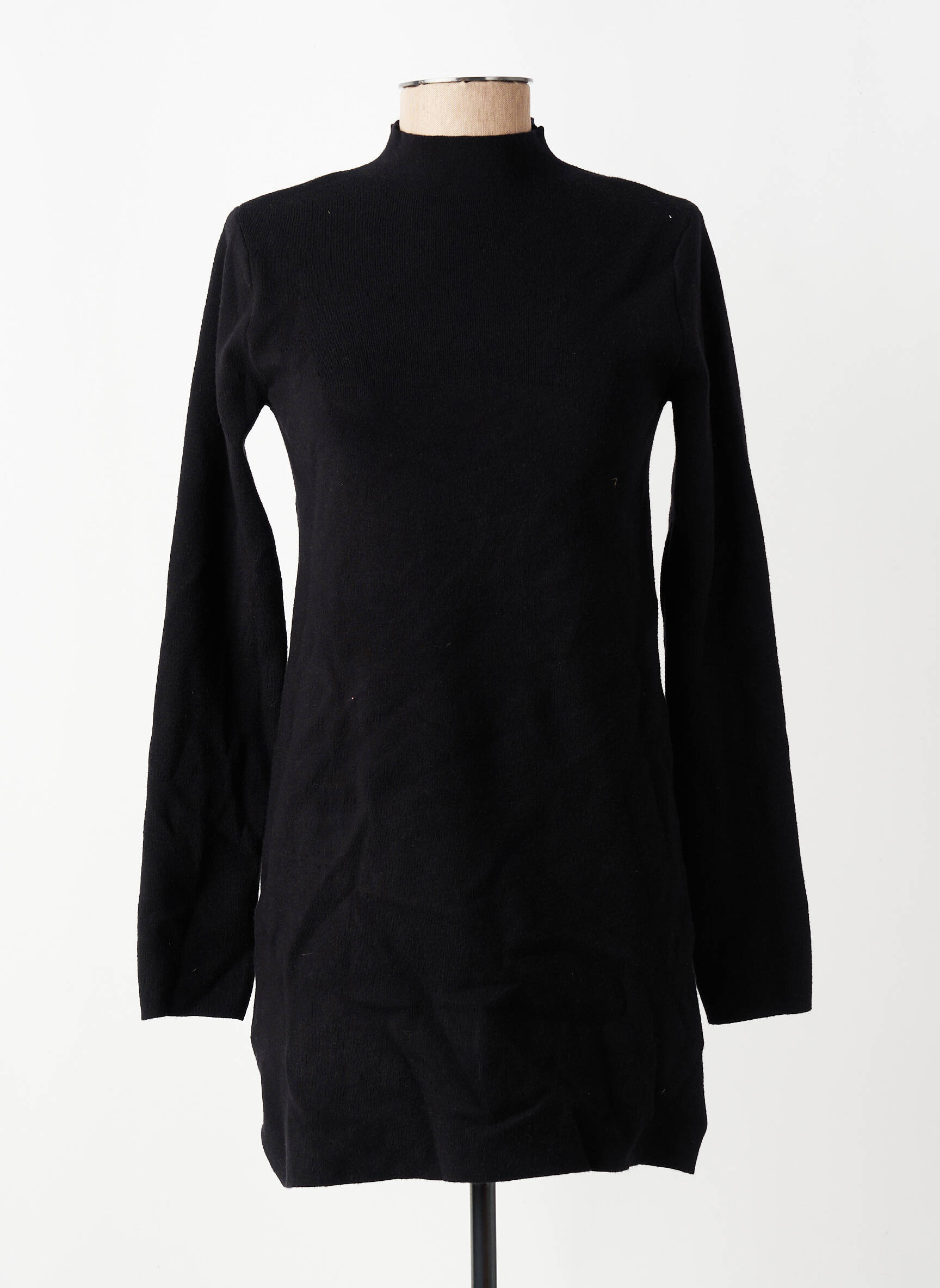 Rochie pulover negru MANGO femeie