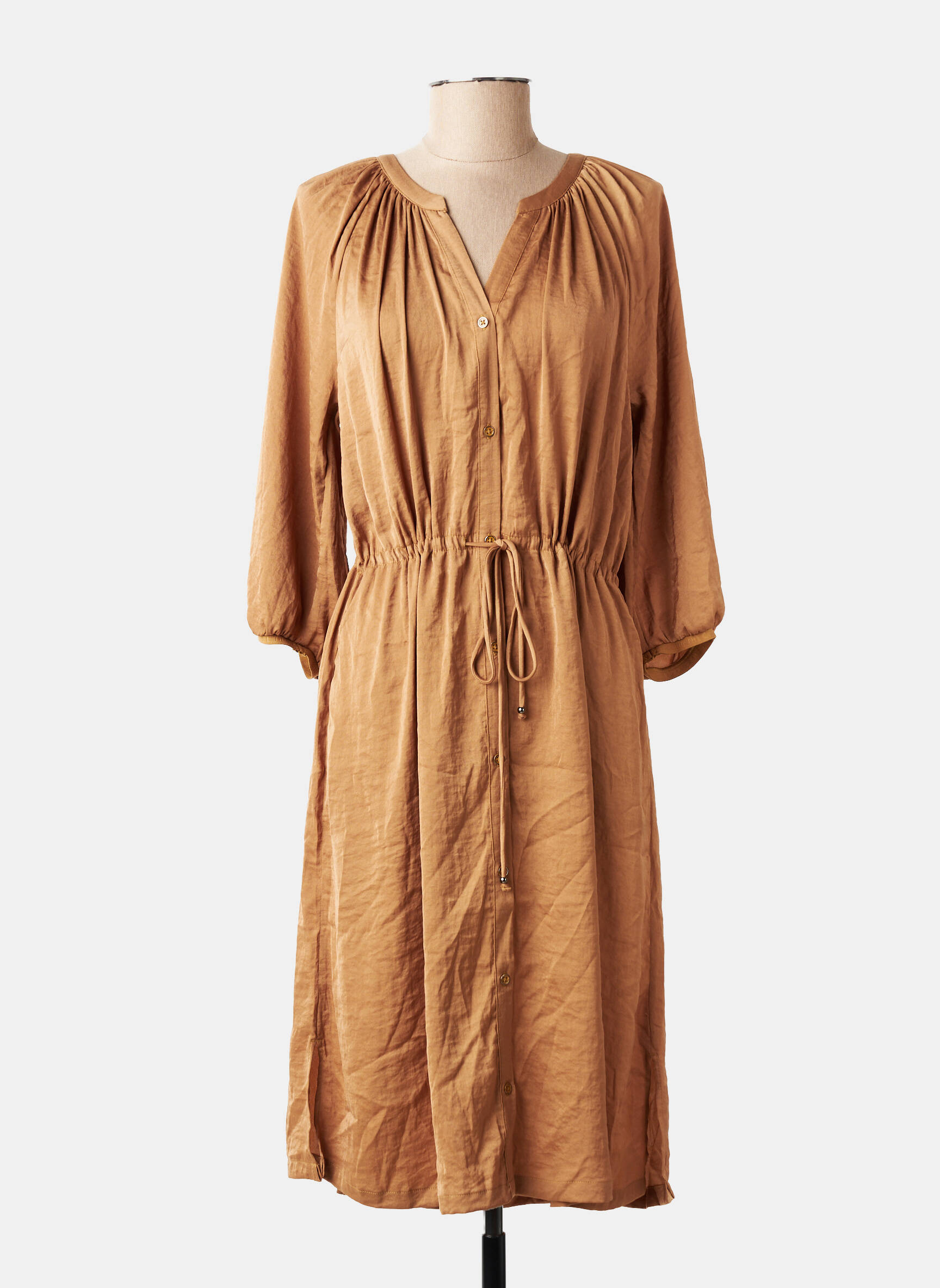 Rochie midi maro S.OLIVER femeie