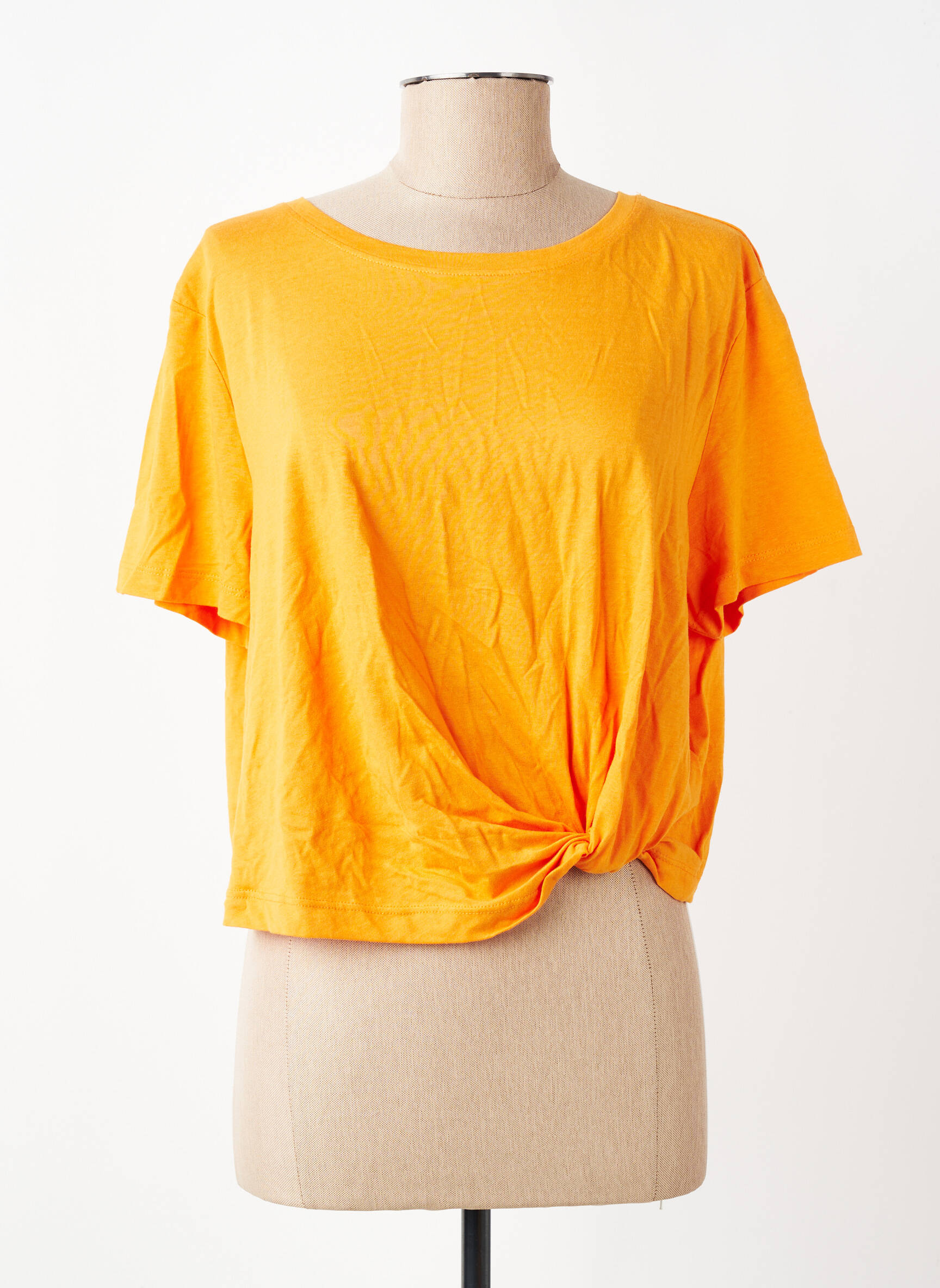 Tricou mâneci scurte mâneci scurte portocalie ONLY femeie