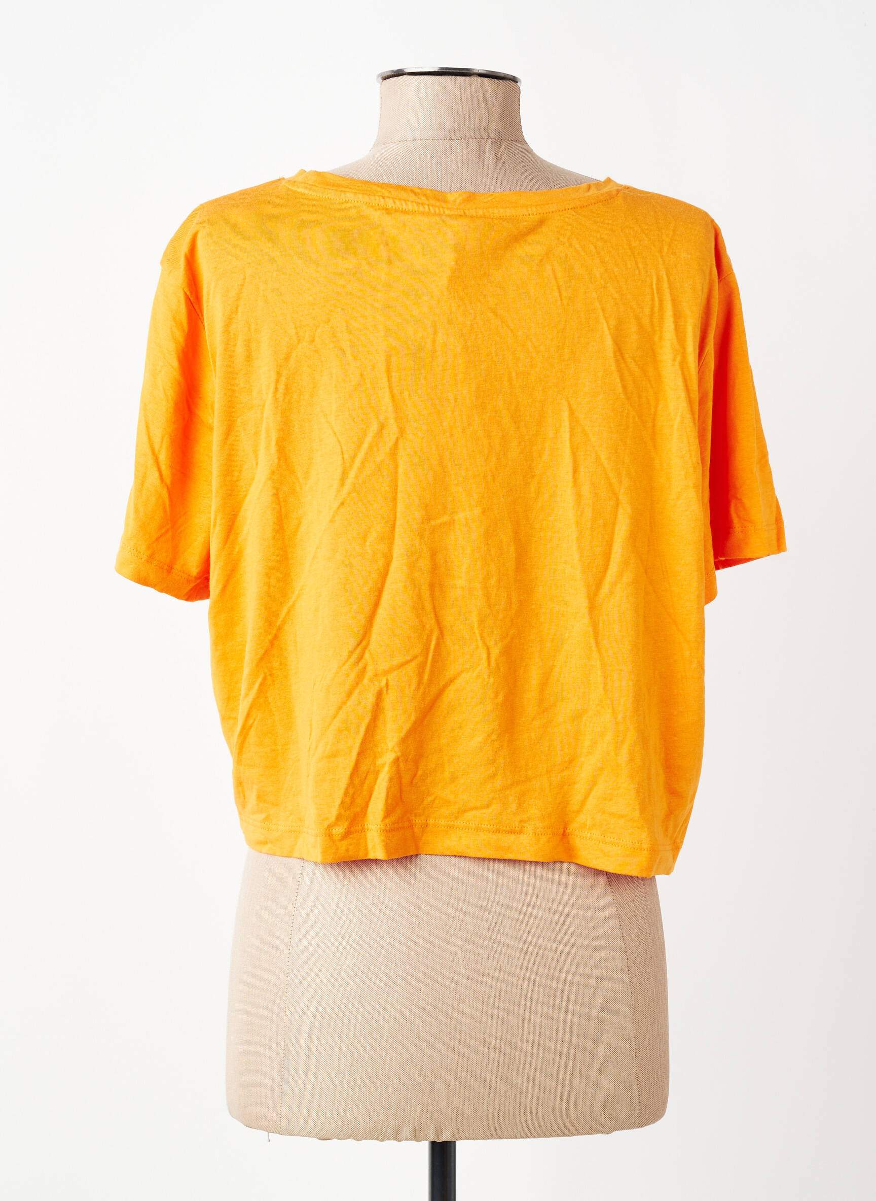Tricou mâneci scurte mâneci scurte portocalie ONLY femeie