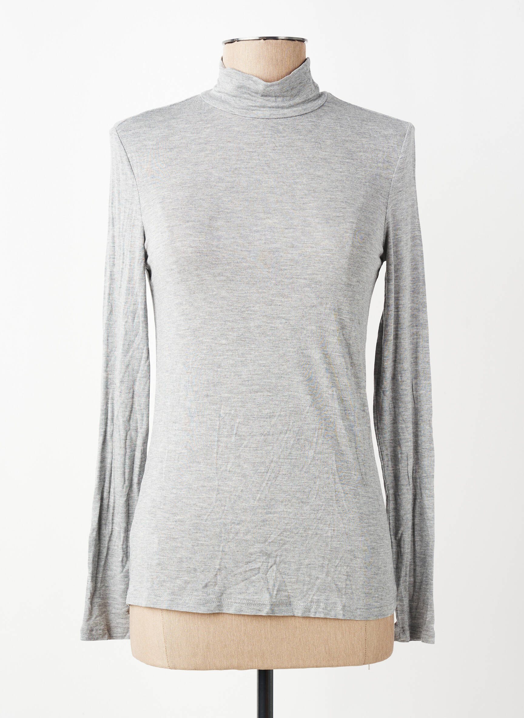 Tricou gri MANGO femeie