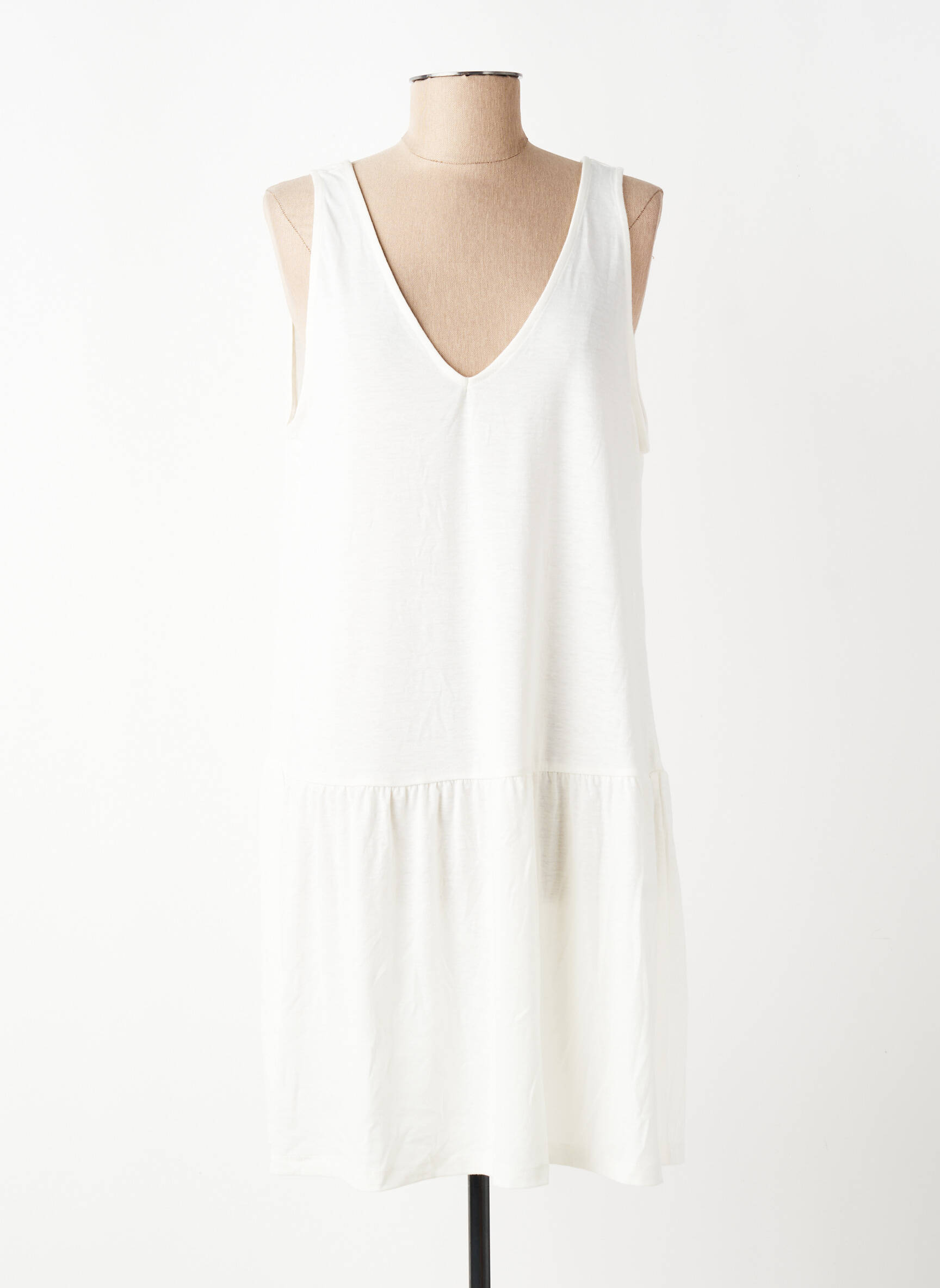 Rochie scurtă fără mâneci fără mâneci alb VERO MODA femeie